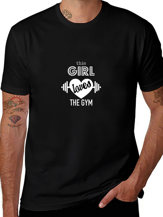 Gym Lover Black T-Shirt