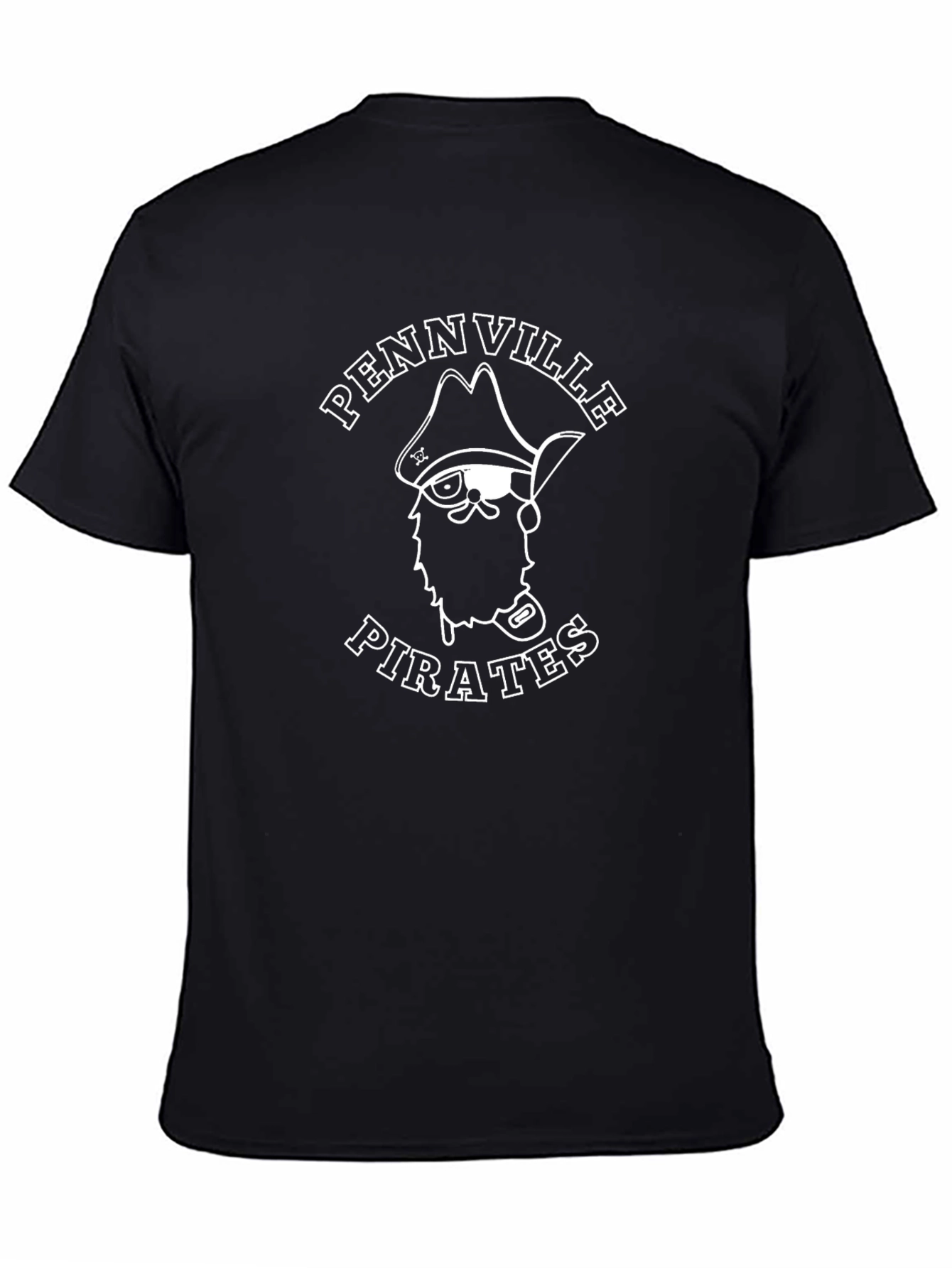 Pennville Pirates T-Shirt - Black Cotton Blend