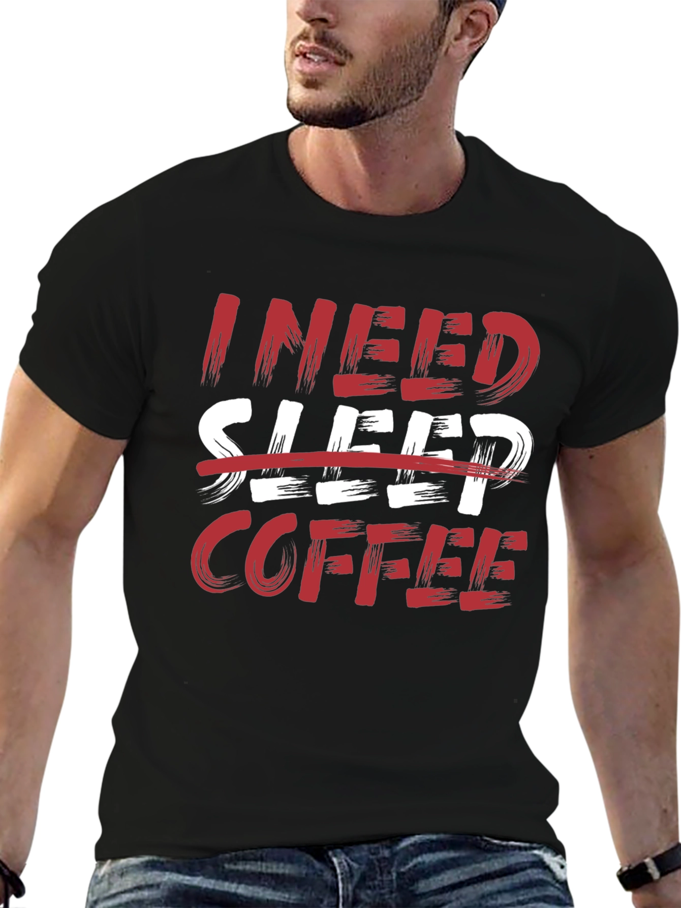 I Need Coffee Graphic Tee - Funny T-Shirt