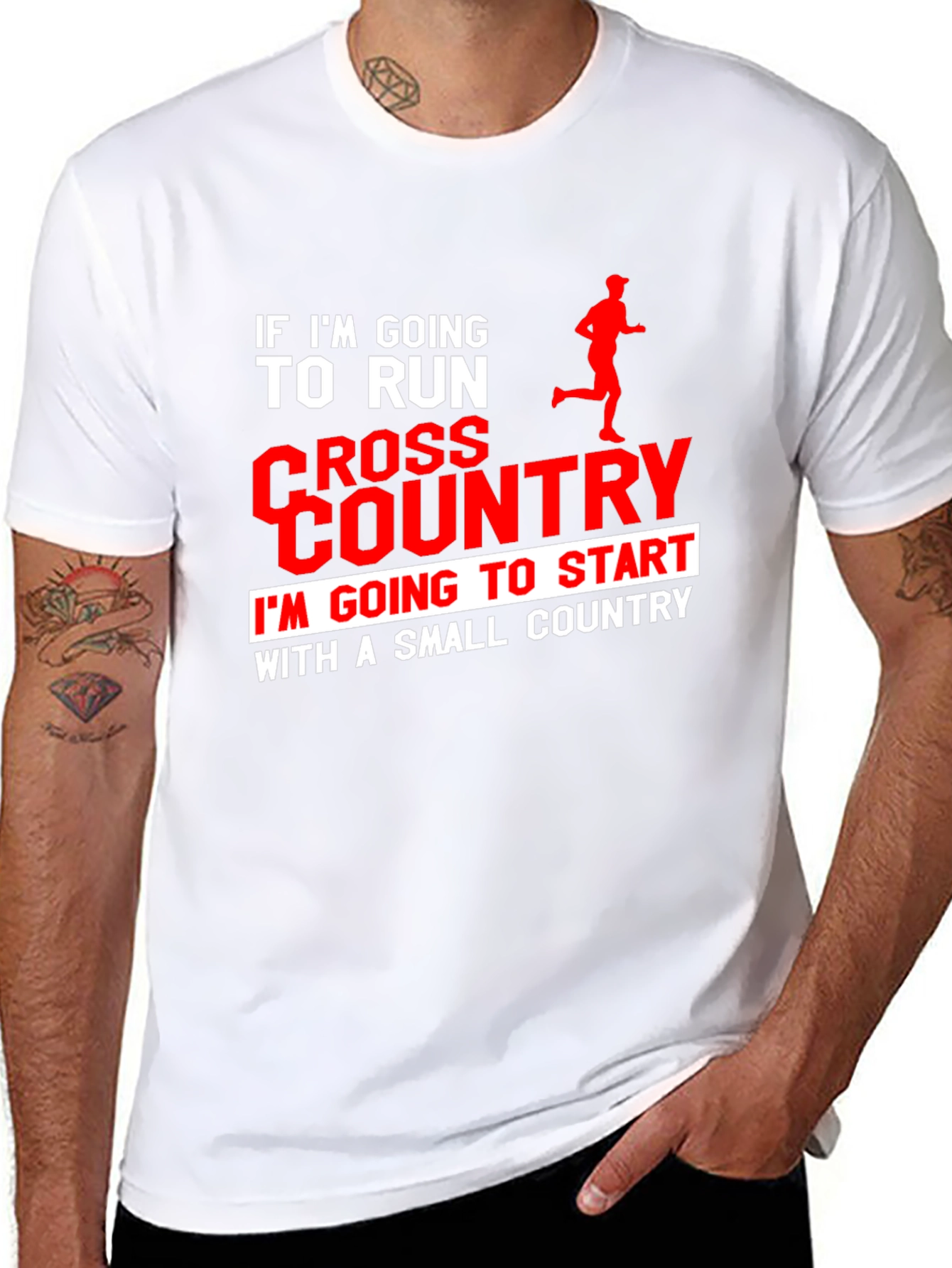Cross Country Runner T-Shirt: Small Country Start