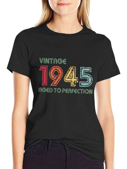 Vintage 1945 Aged to Perfection Graphic T-Shirt