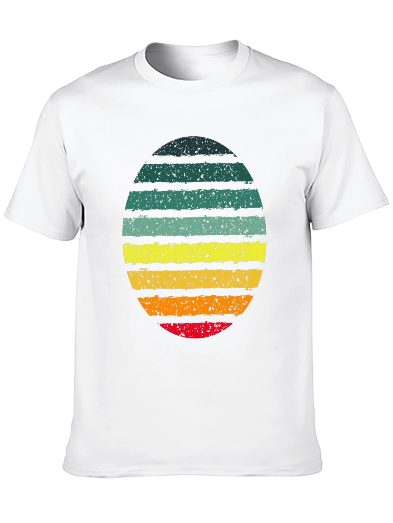 Retro Striped Egg Graphic Tee