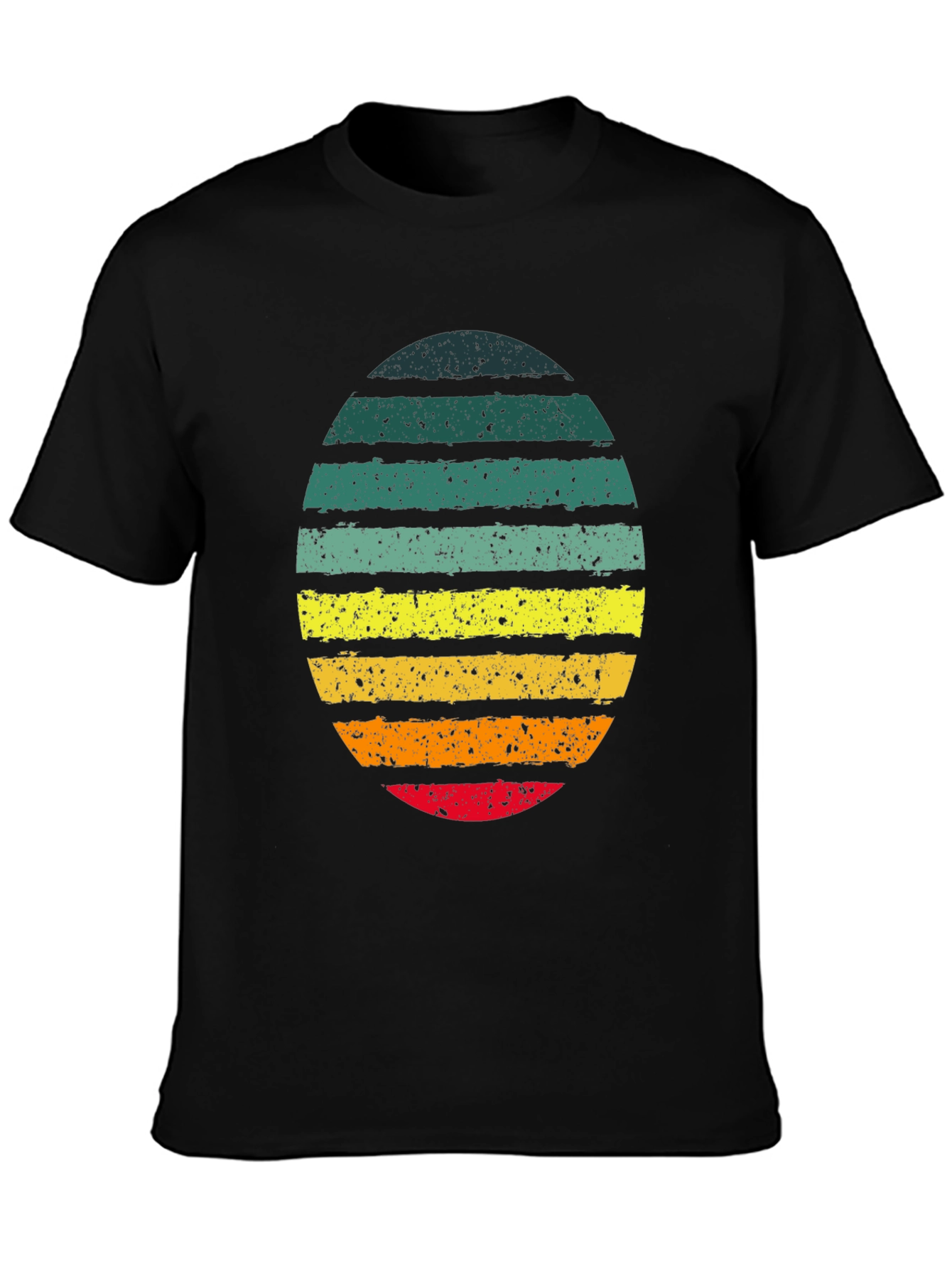Retro Striped Egg Graphic Tee