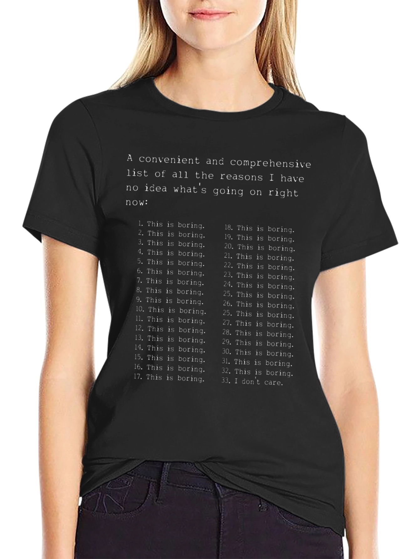 Funny This is Boring Graphic T-Shirt