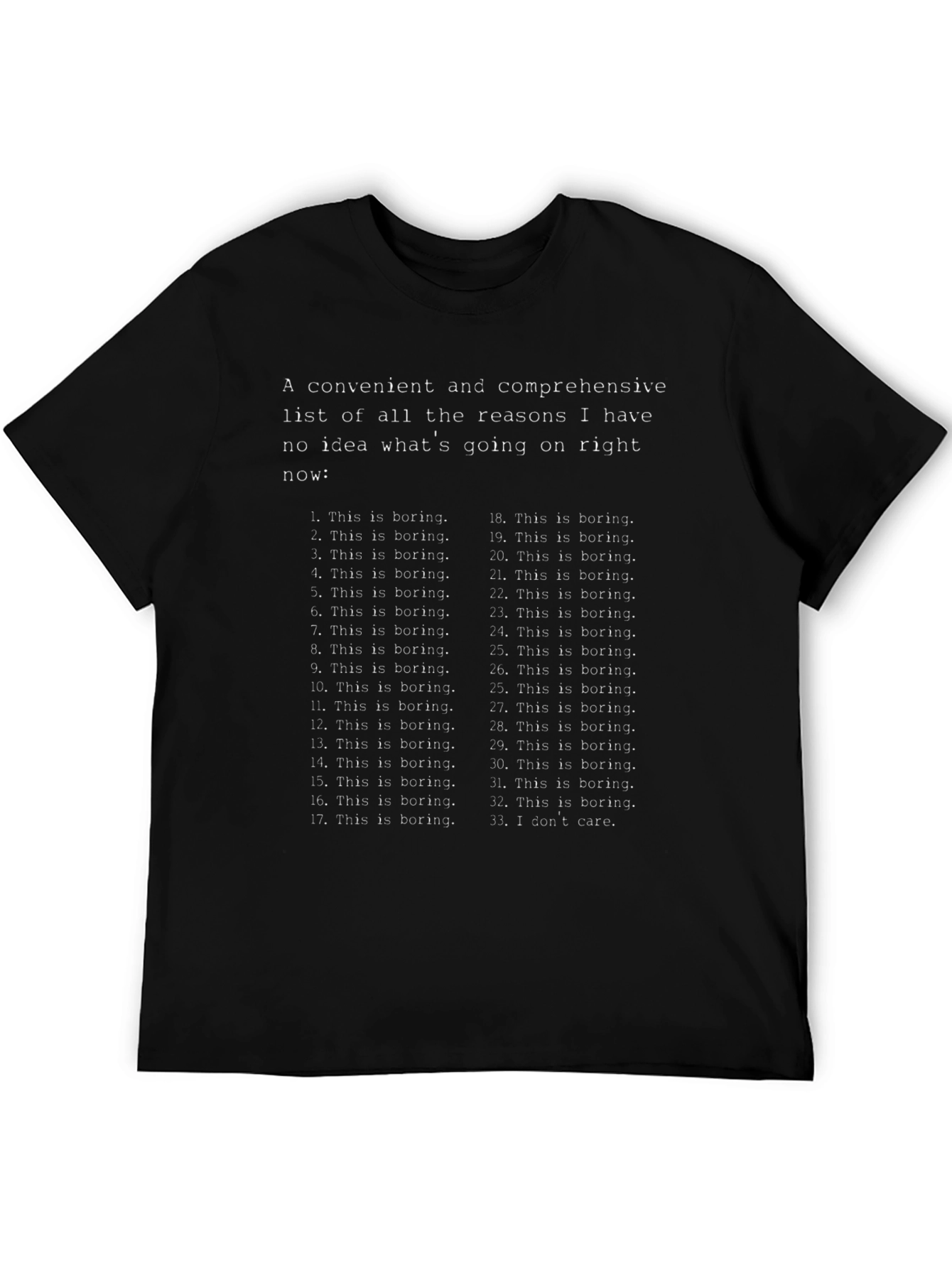 Funny This is Boring Graphic T-Shirt