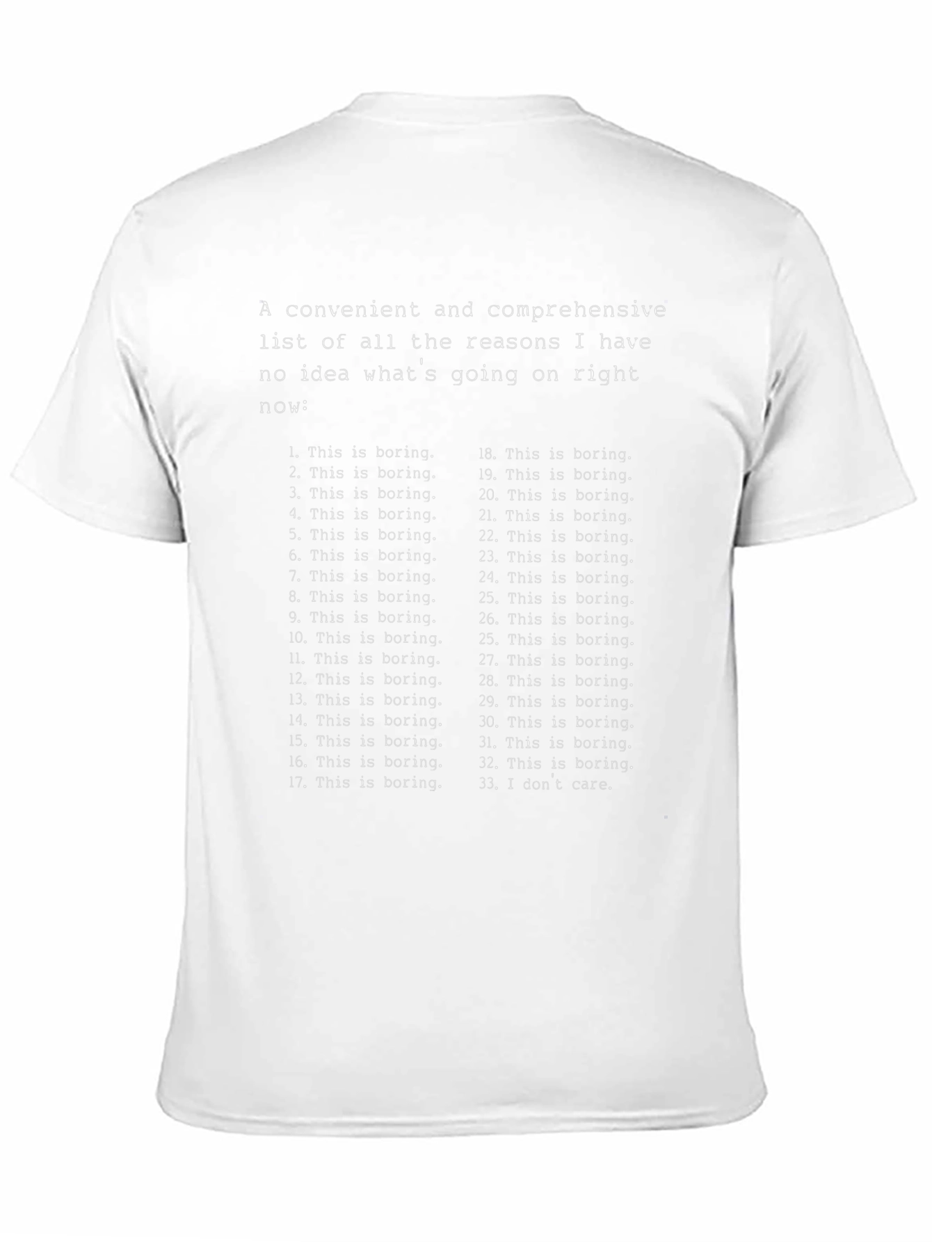 Funny This is Boring Graphic T-Shirt