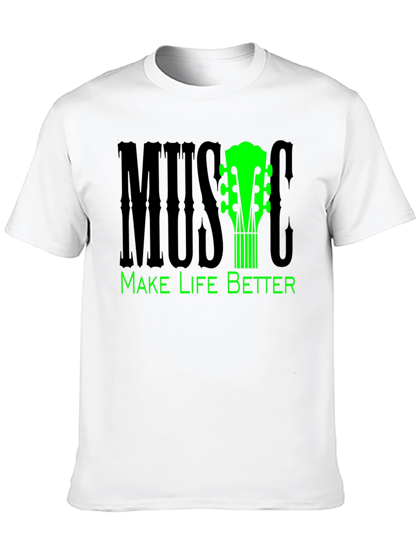 Music Makes Life Better T-Shirt - Graphic Tee