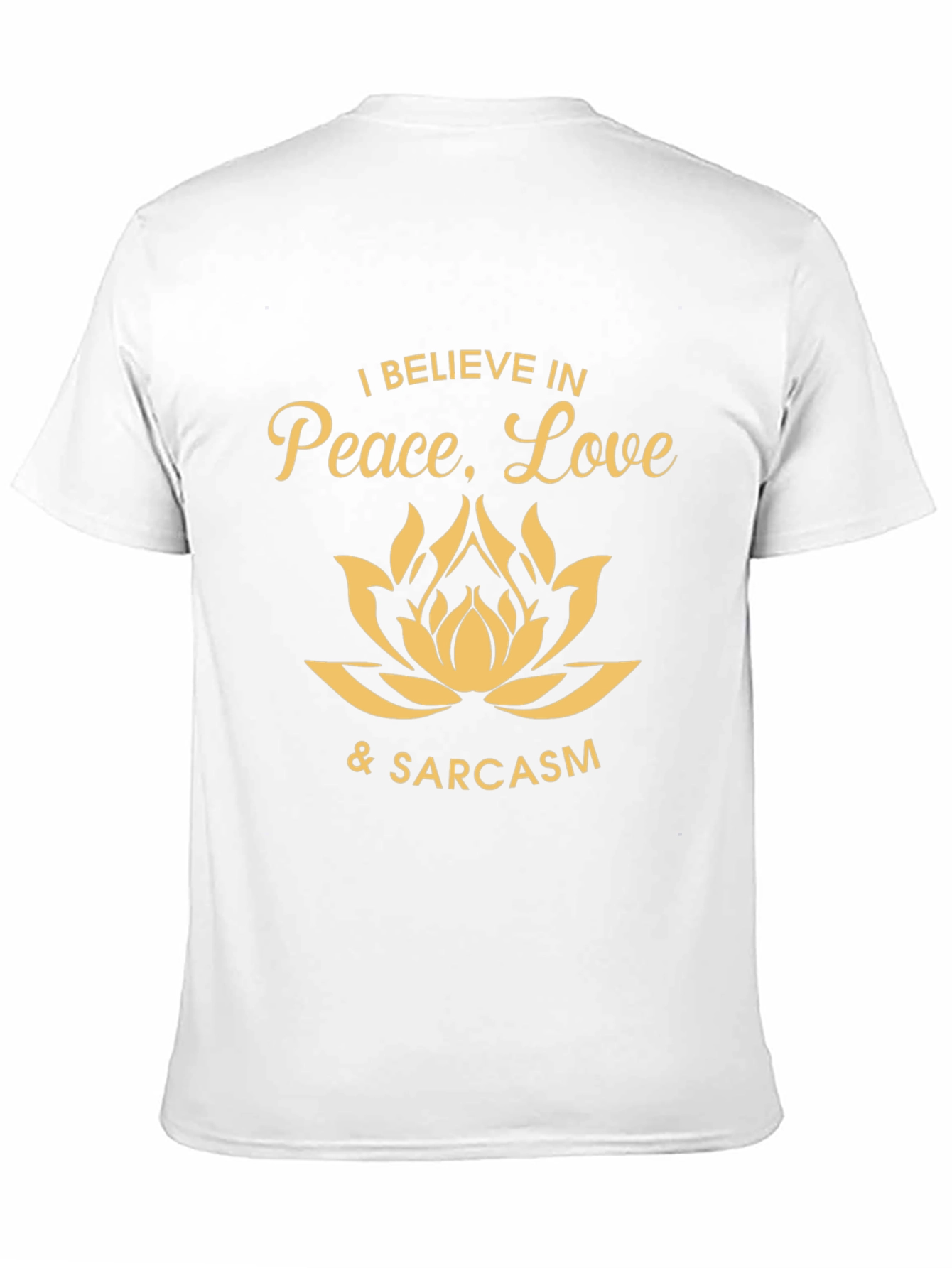 Peace Love & Sarcasm Graphic Tee - Black