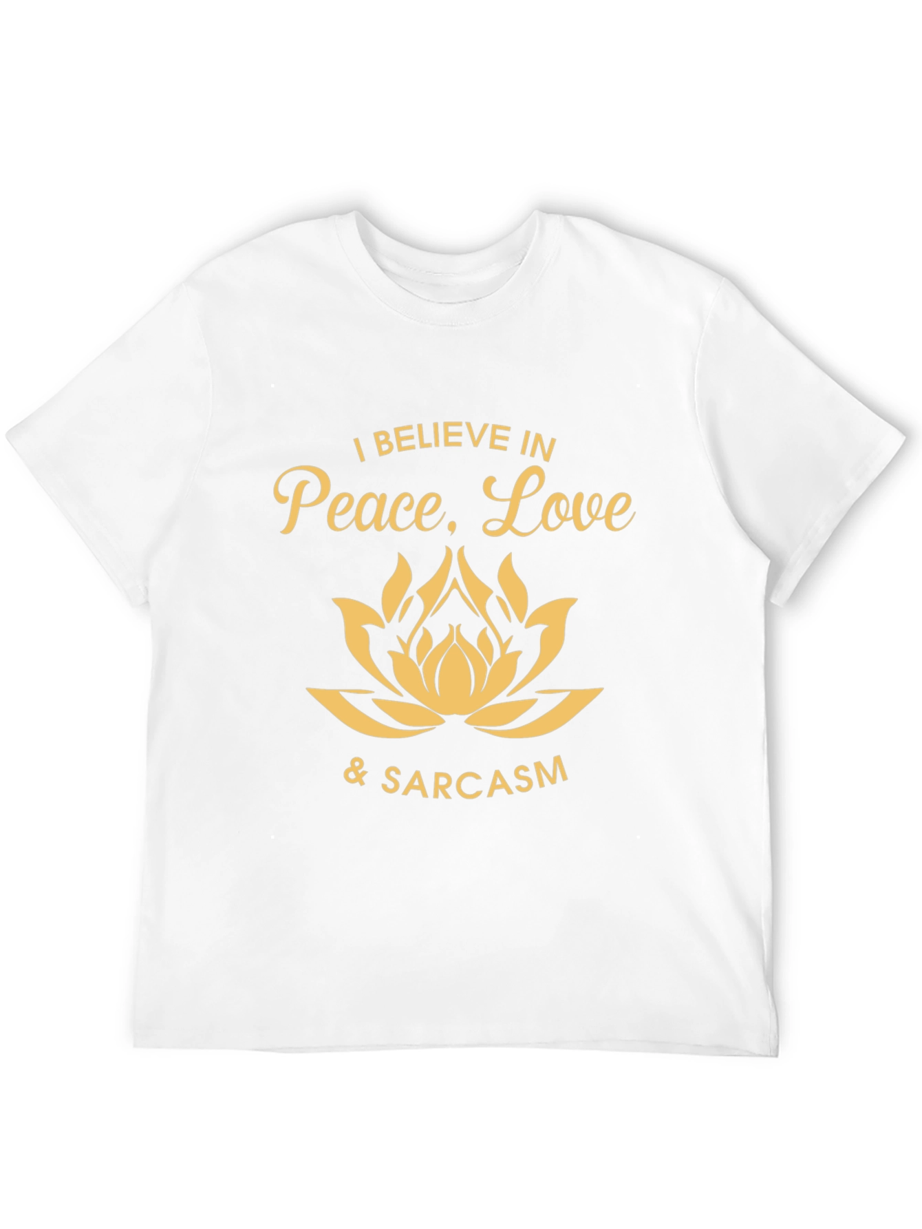 Peace Love & Sarcasm Graphic Tee - Black
