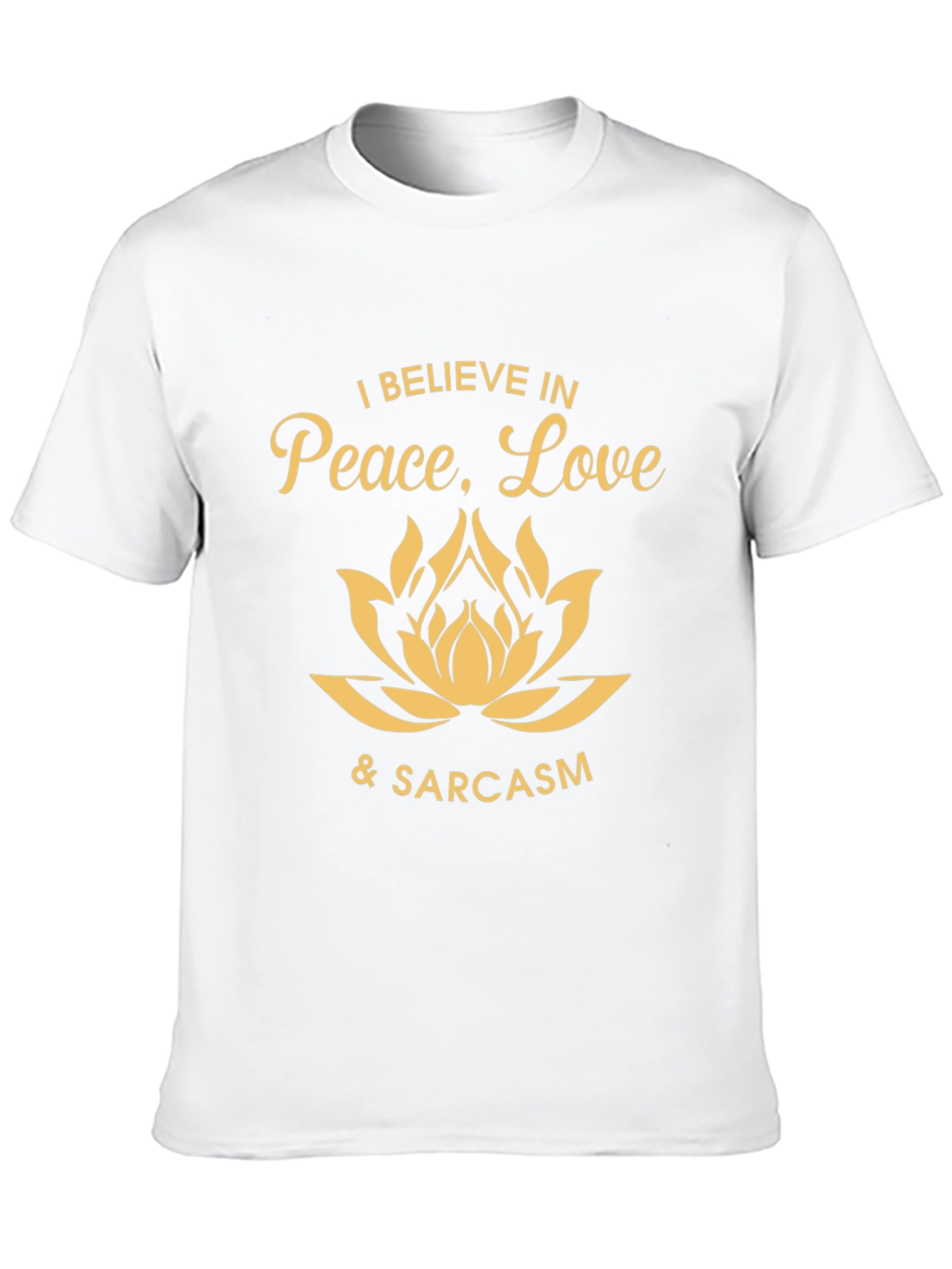 Peace Love & Sarcasm Graphic Tee - Black