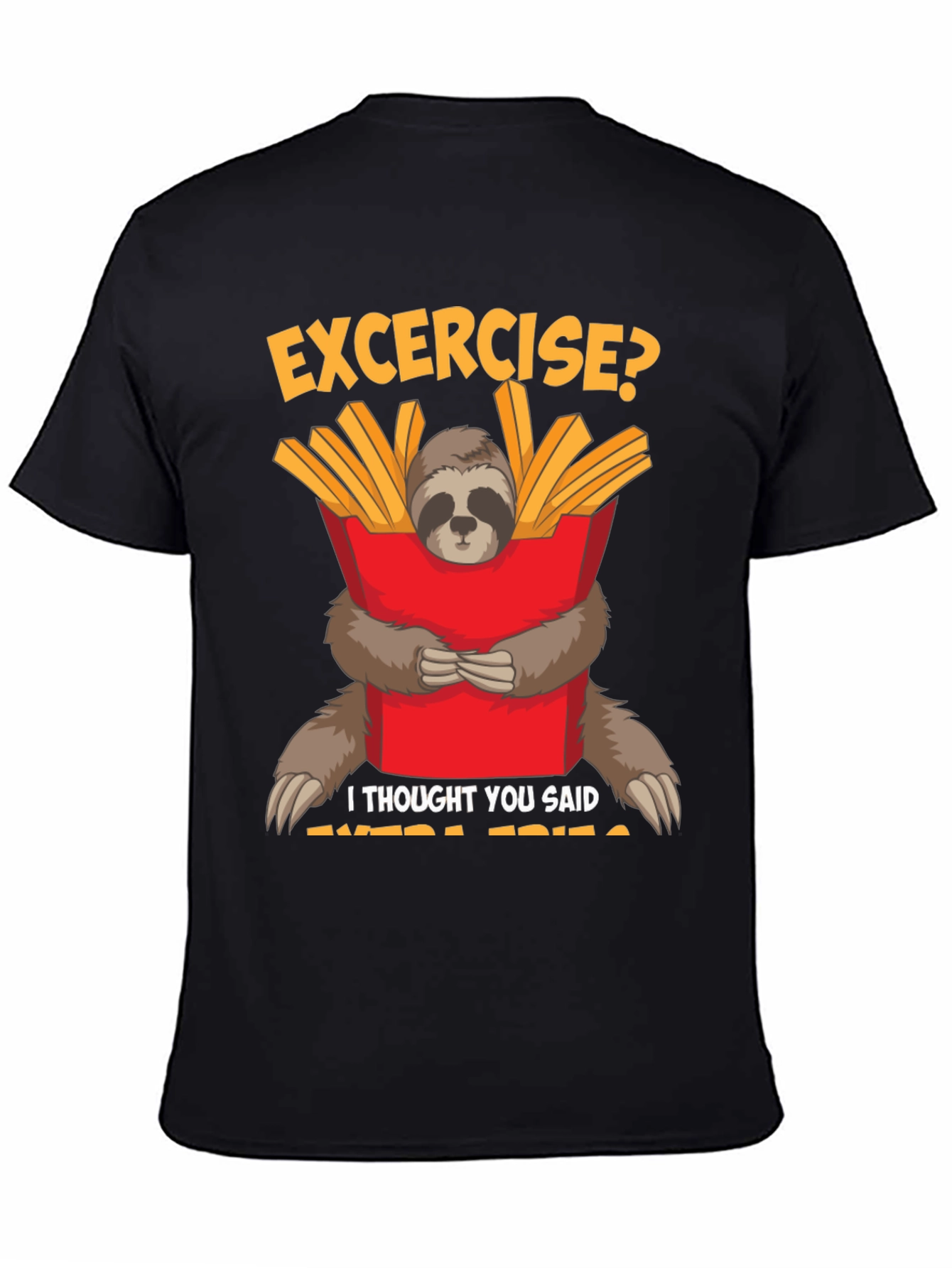 Sloth Extra Fries Graphic Tee