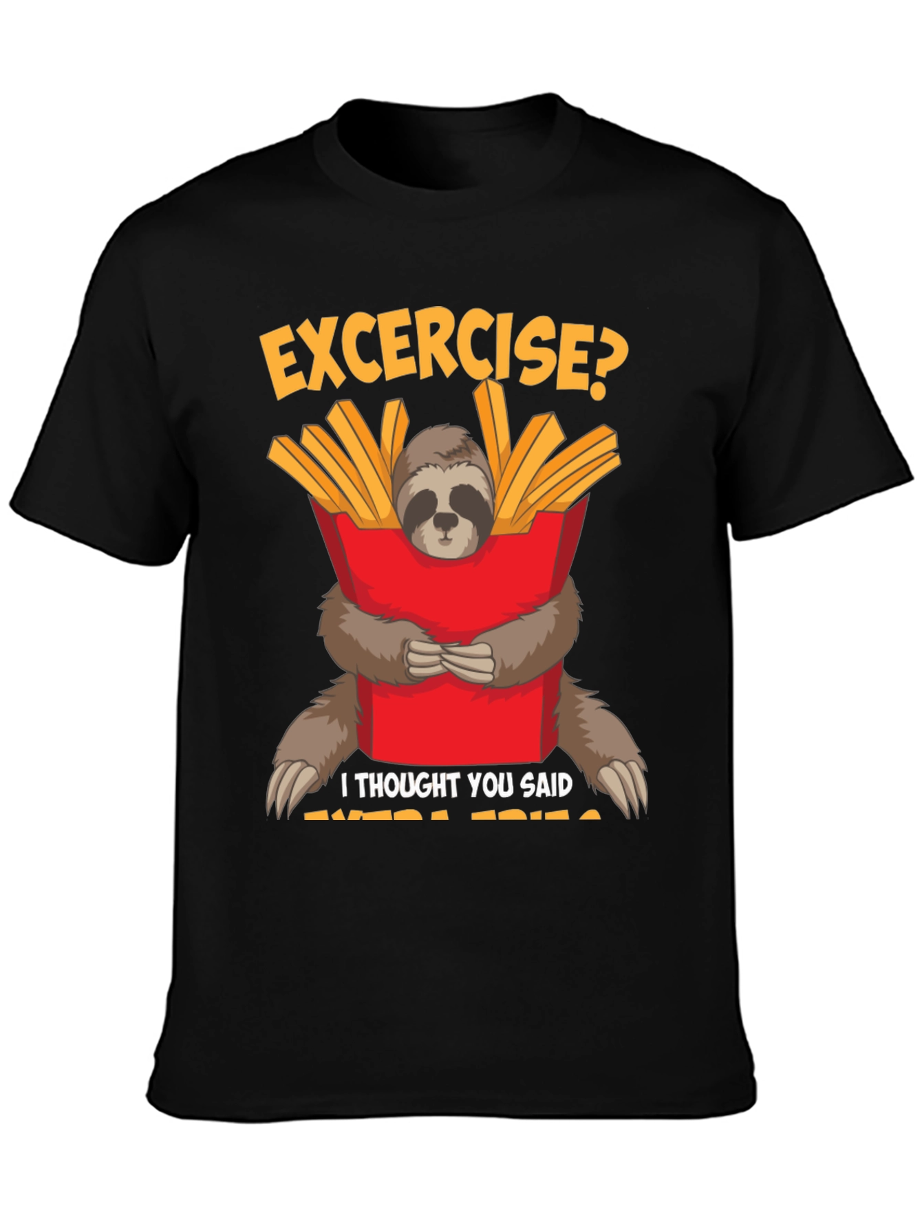 Sloth Extra Fries Graphic Tee