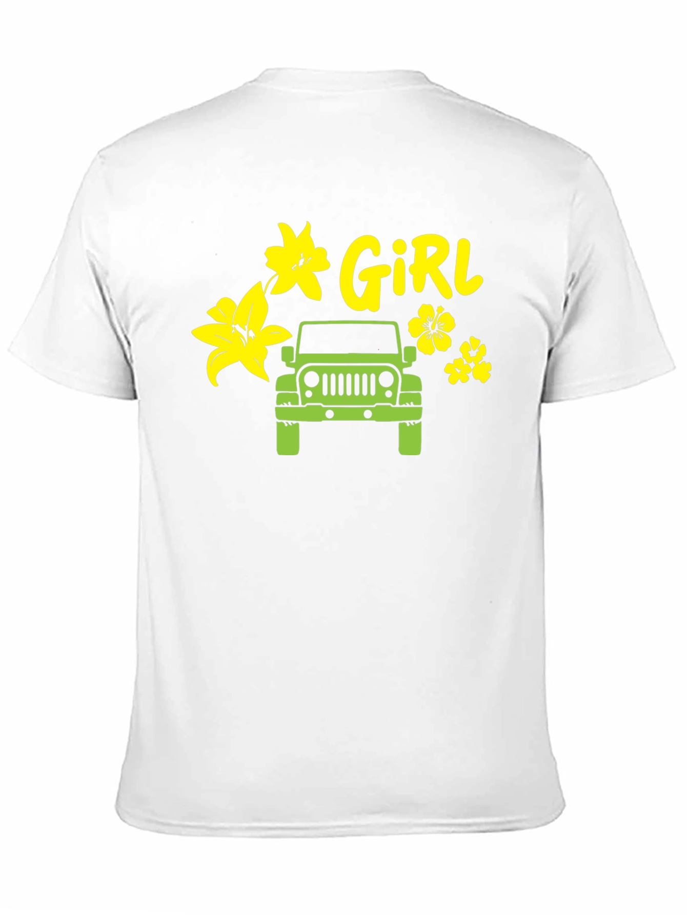 Girl Jeep Tee - Flower Power Off-Road Style