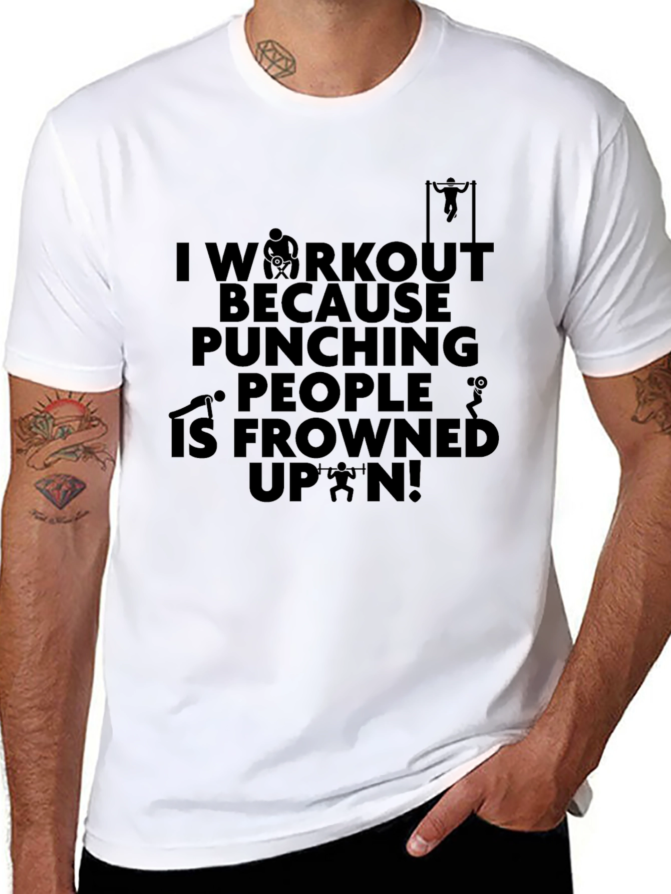 Workout Pun Graphic T-Shirt