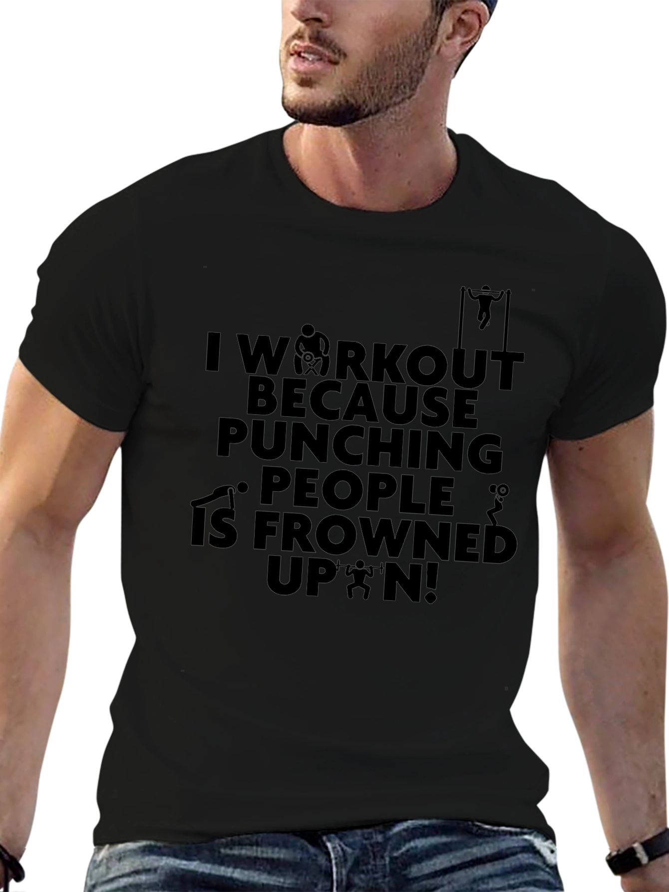 Workout Pun Graphic T-Shirt