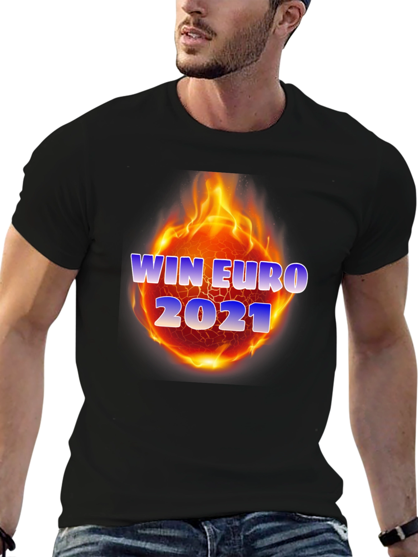 Win Euro 2021 T-Shirt - Flame Design