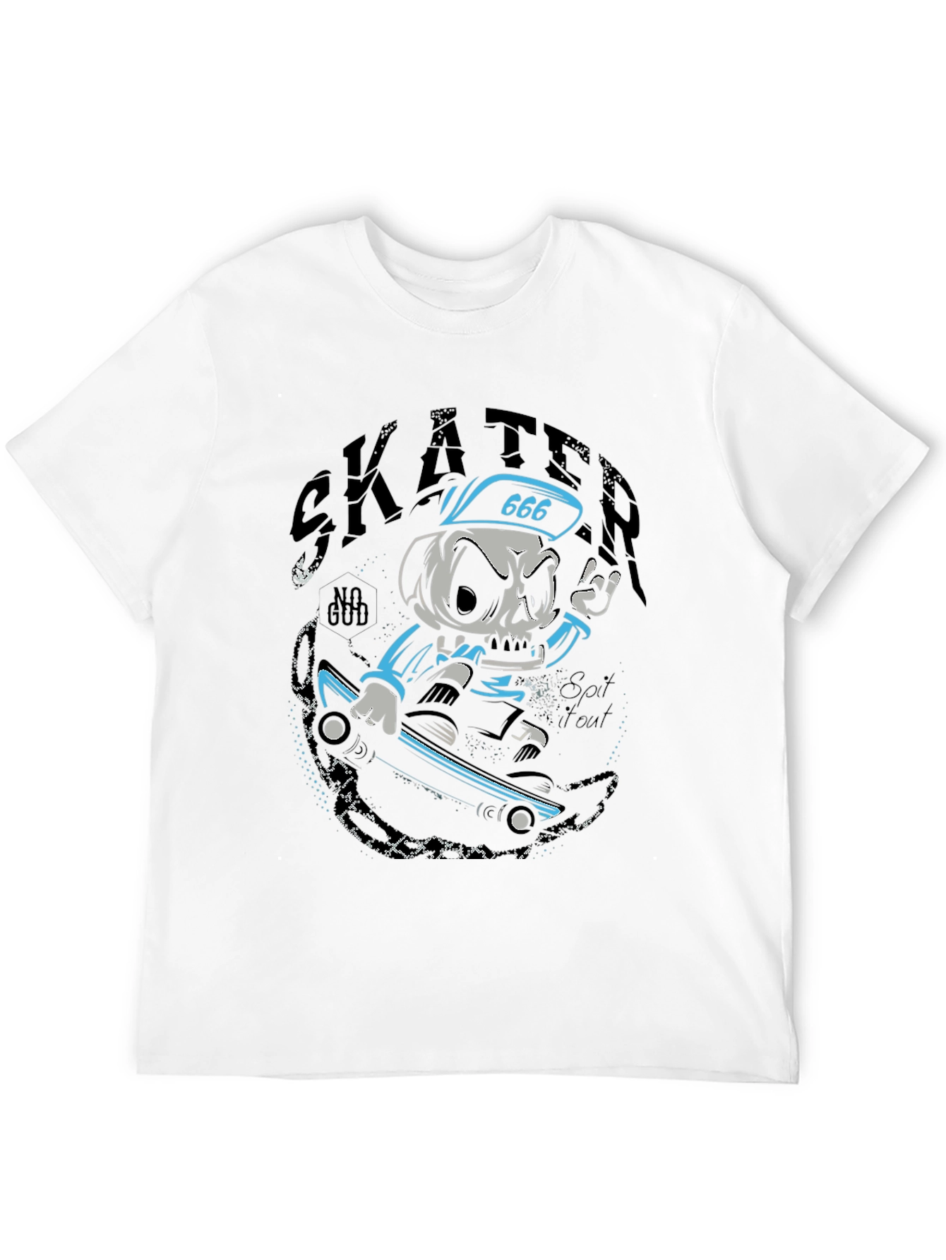 Skull Skater Graphic T-Shirt