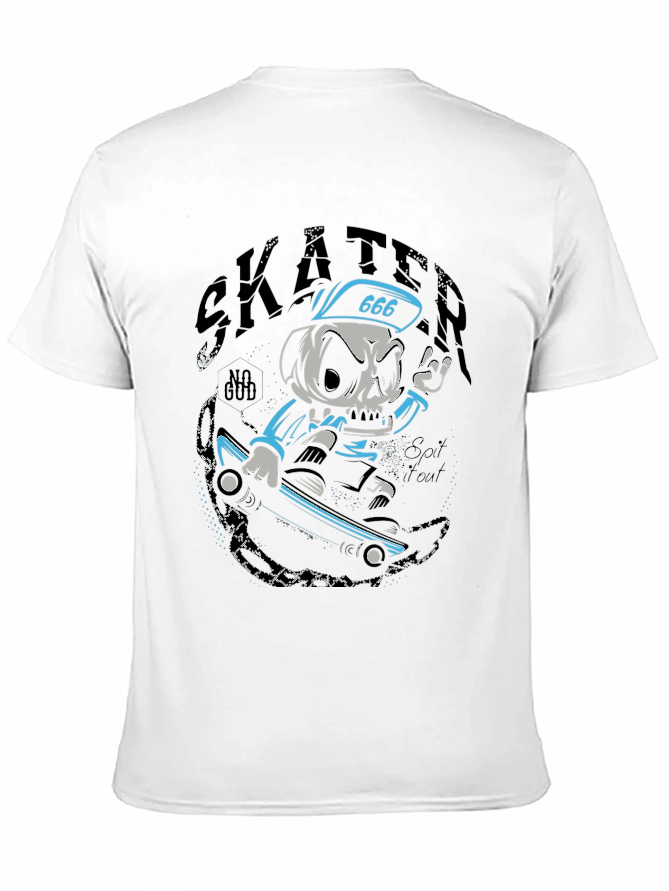 Skull Skater Graphic T-Shirt