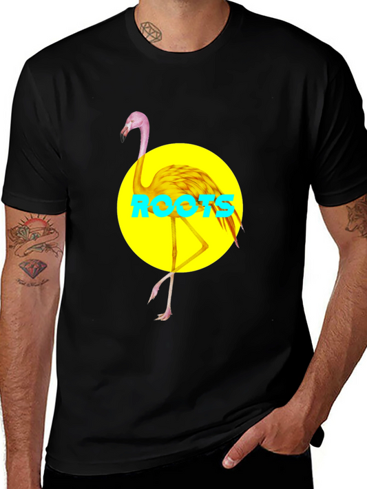 Flamingo Graphic Tee - Roots Design