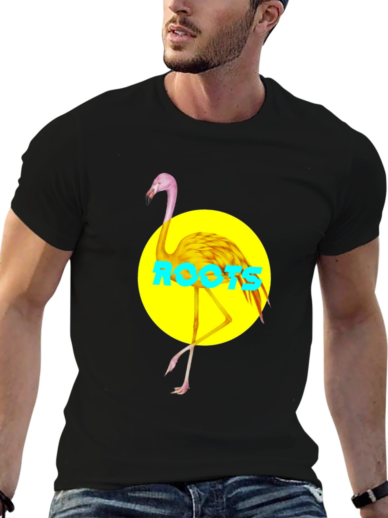 Flamingo Graphic Tee - Roots Design