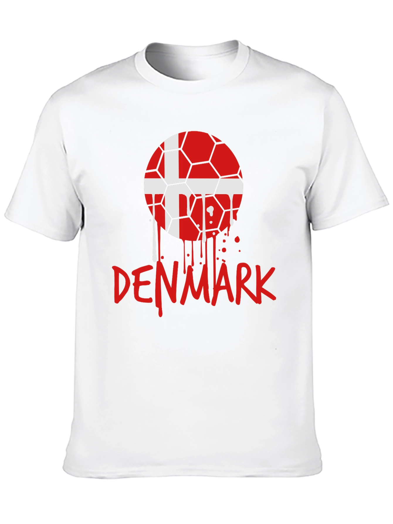 Denmark Soccer Ball T-Shirt