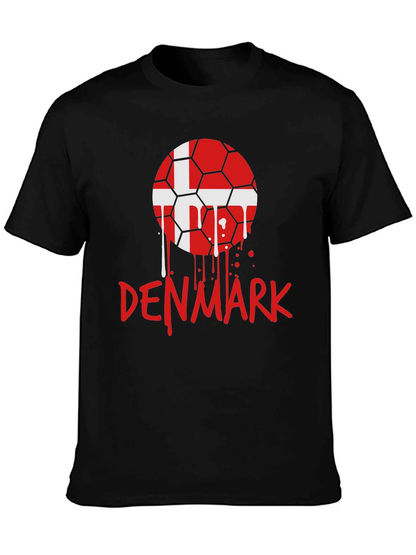 Denmark Soccer Ball T-Shirt