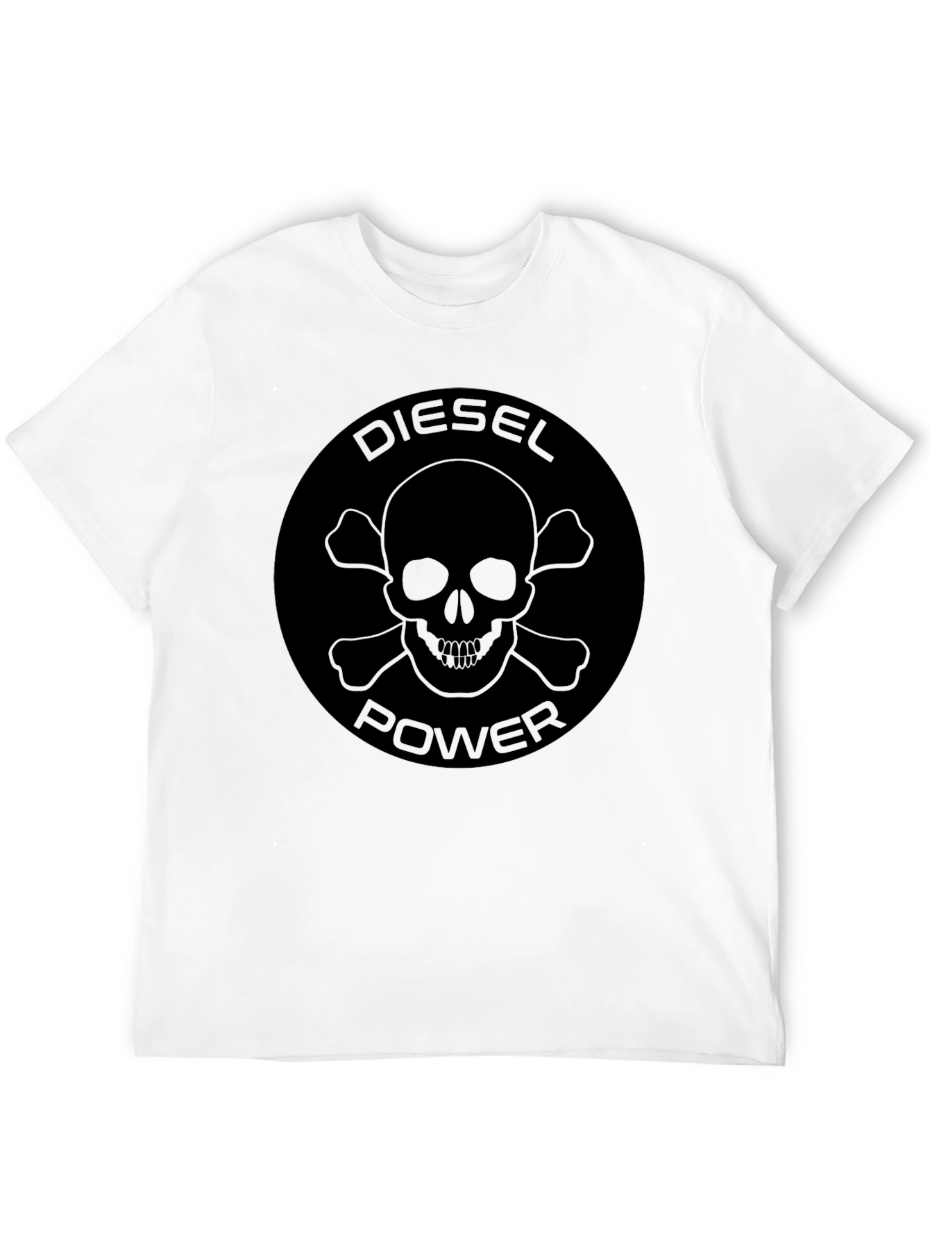 Diesel Power Skull Graphic Black T-Shirt