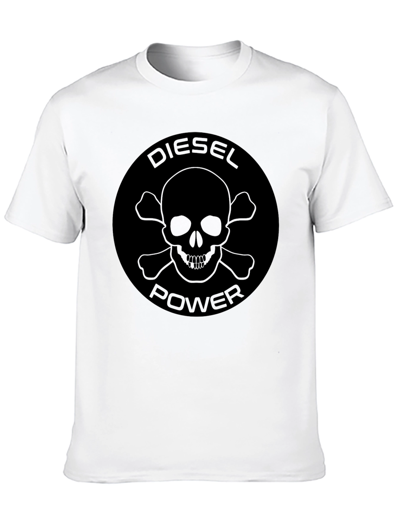 Diesel Power Skull Graphic Black T-Shirt