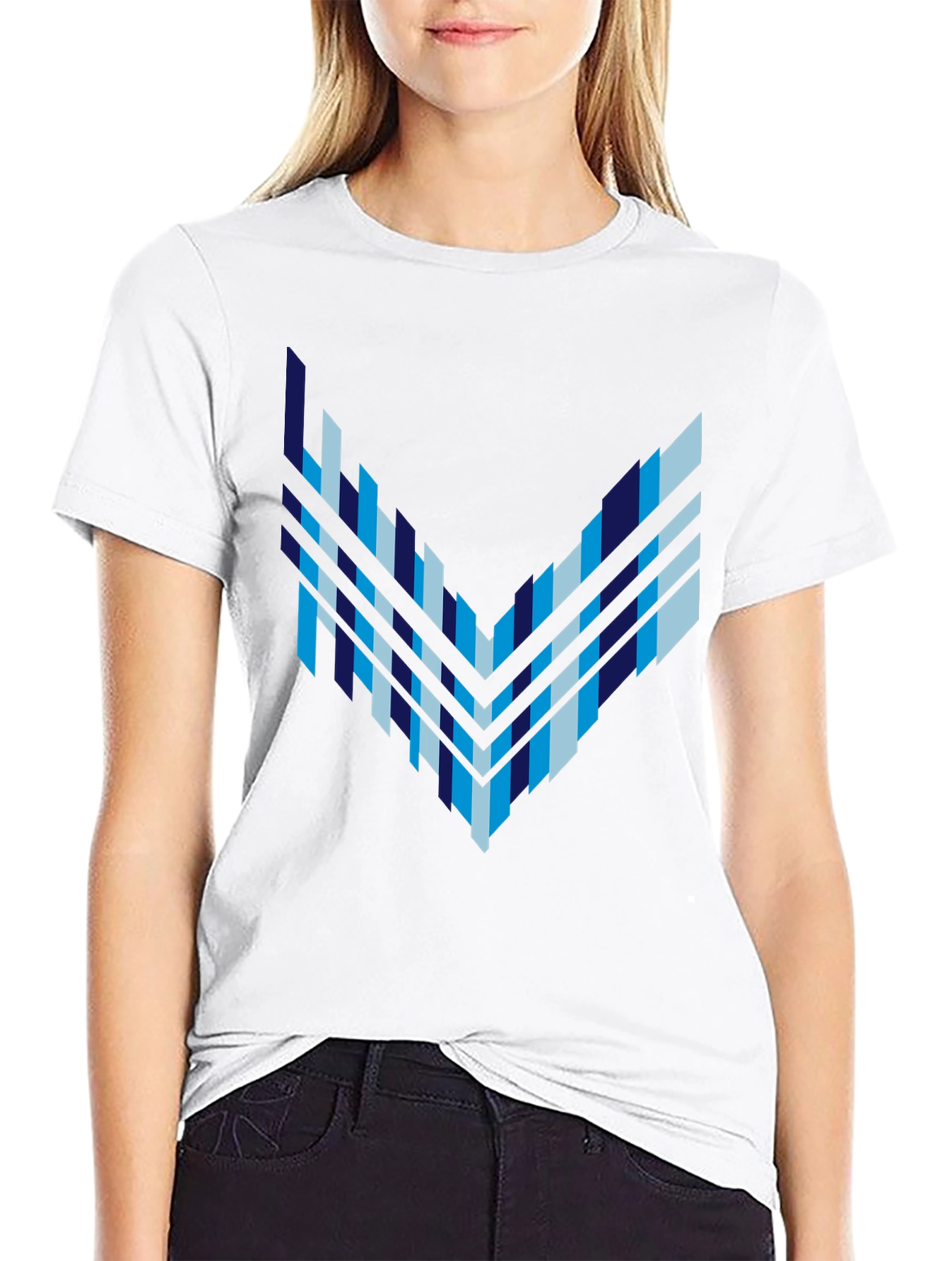 Abstract Geometric Arrow Graphic Tee