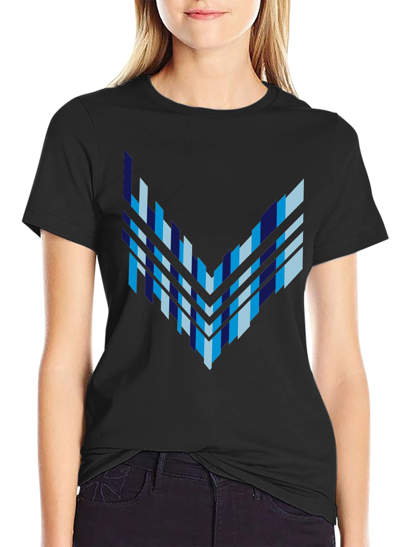 Abstract Geometric Arrow Graphic Tee