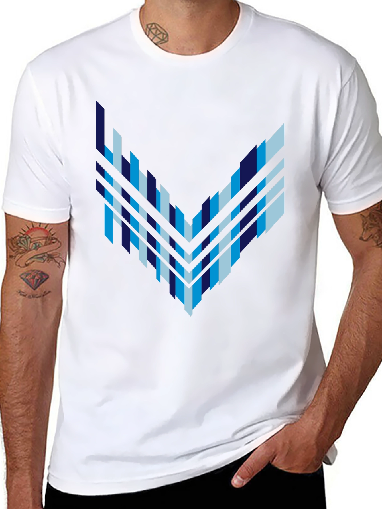 Abstract Geometric Arrow Graphic Tee