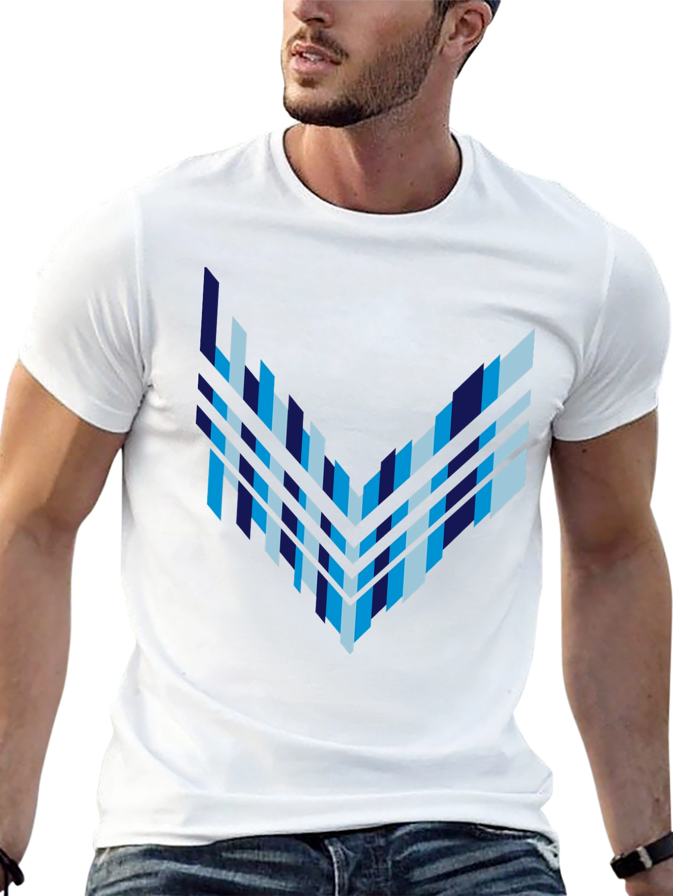 Abstract Geometric Arrow Graphic Tee