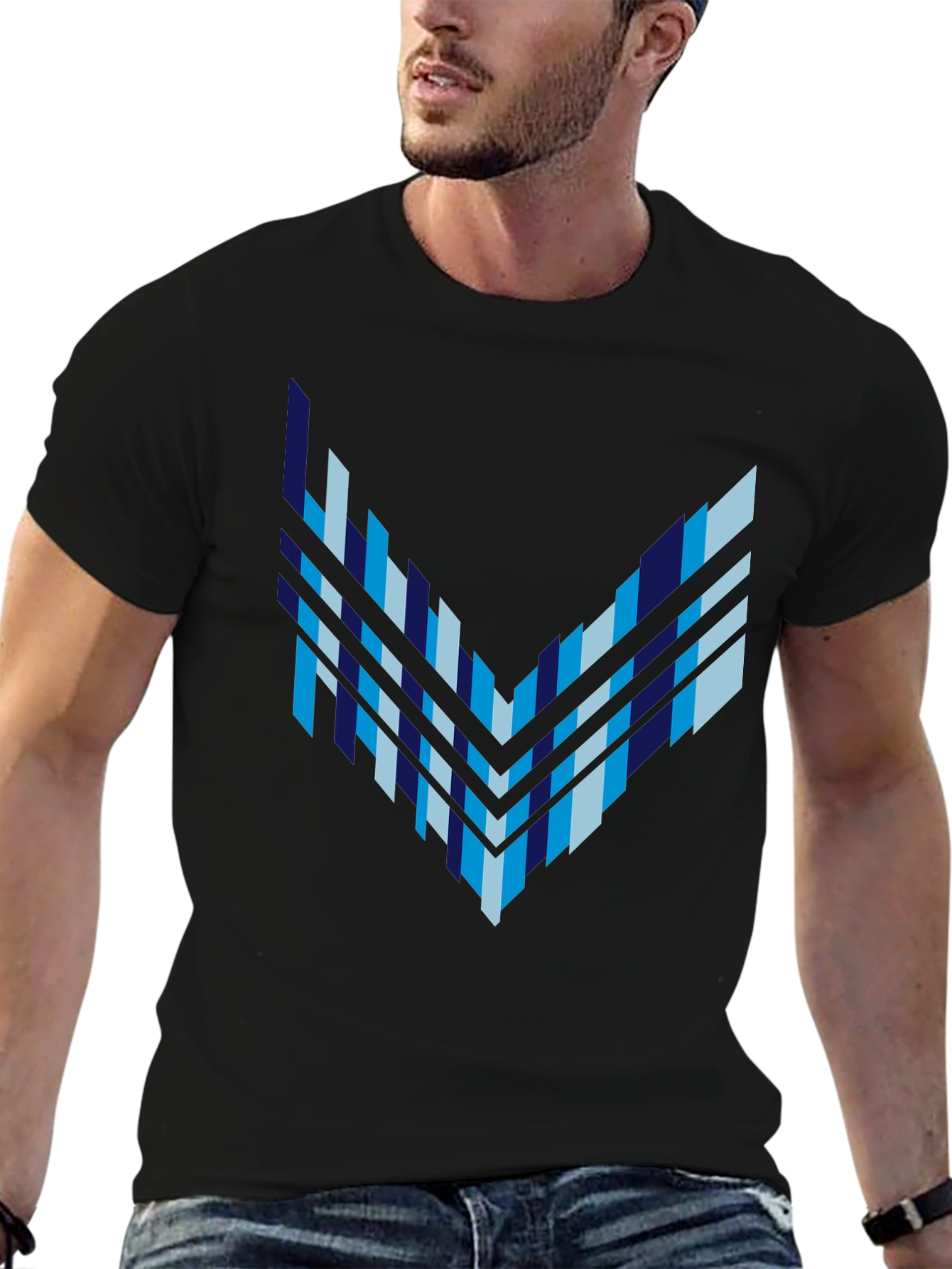 Abstract Geometric Arrow Graphic Tee