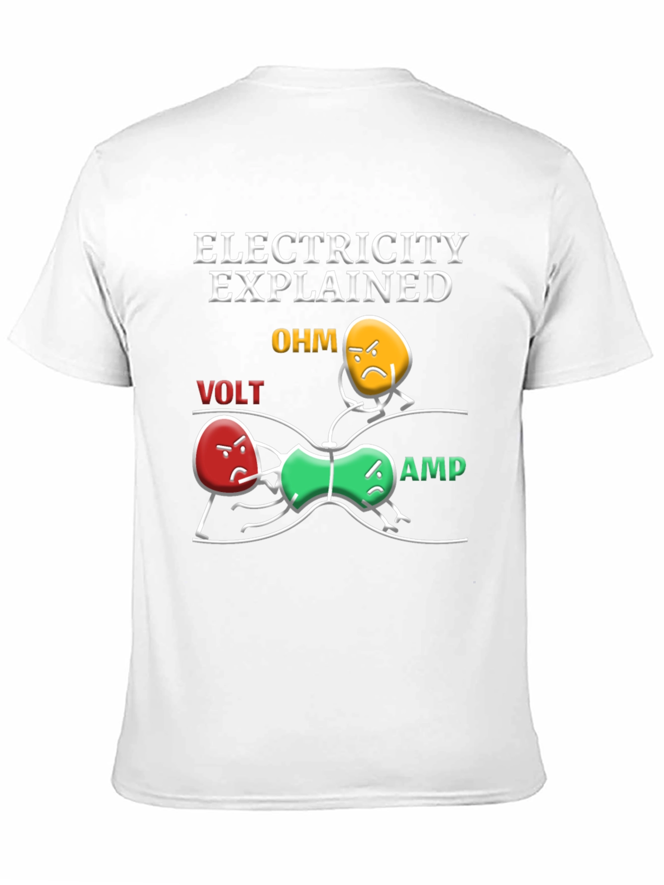 Electricity Explained T-Shirt Ohm Volt Amp