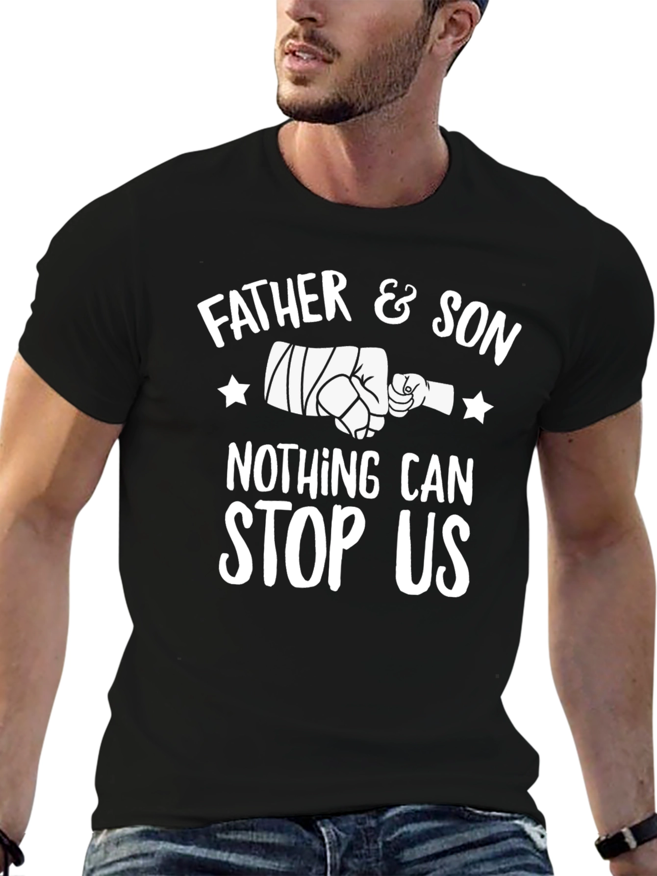 Father & Son Graphic Print Crew Neck T-Shirt