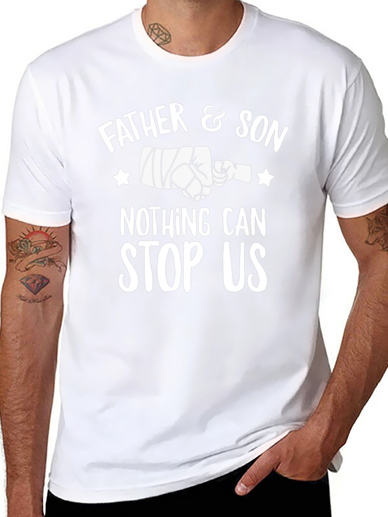 Father & Son Graphic Print Crew Neck T-Shirt