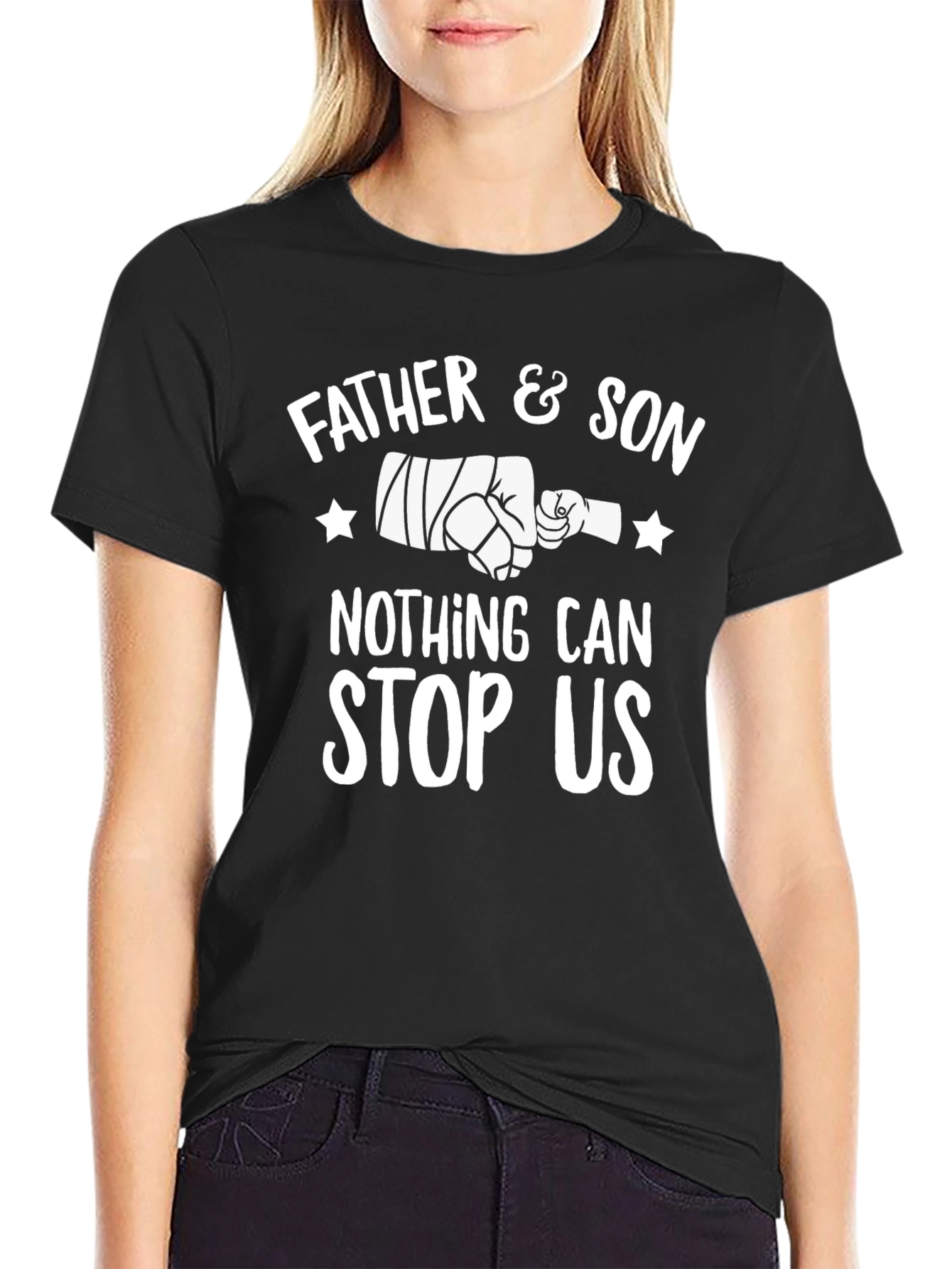 Father & Son Graphic Print Crew Neck T-Shirt