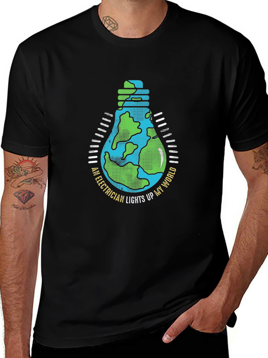 Electrician Lights Up My World T-Shirt
