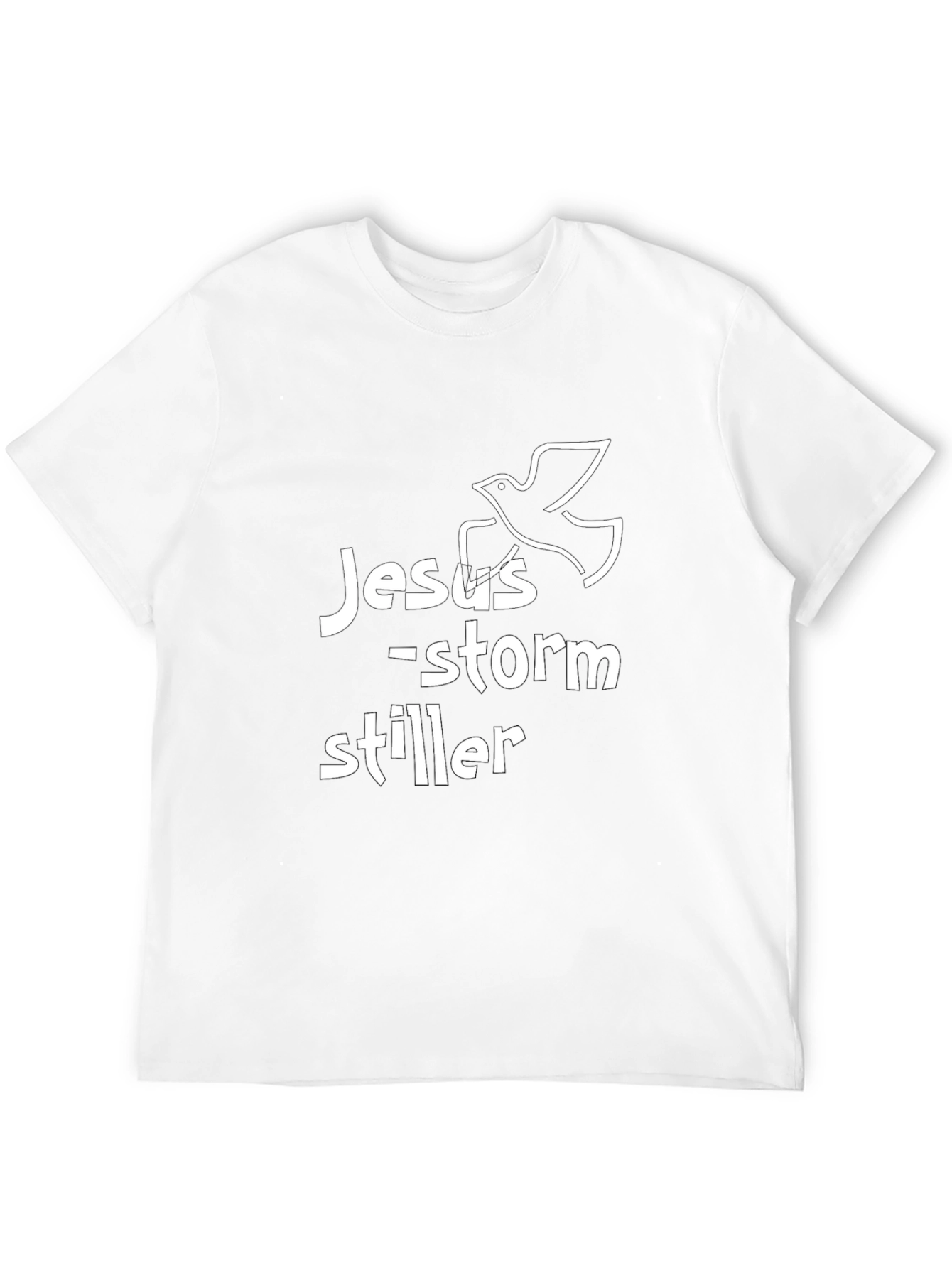 Jesus Storm Stiller Graphic Black T-Shirt