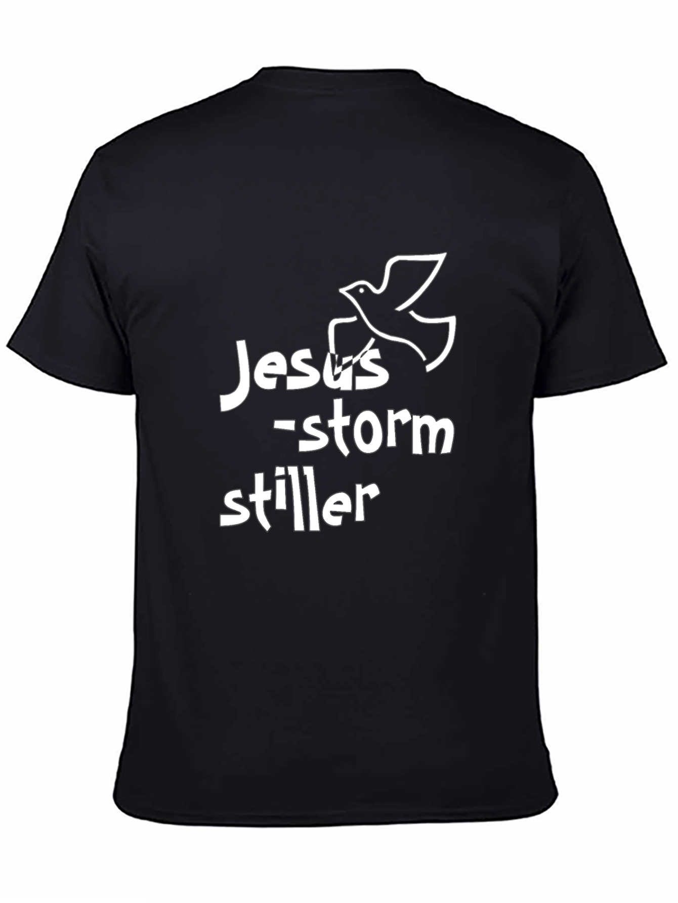 Jesus Storm Stiller Graphic Black T-Shirt