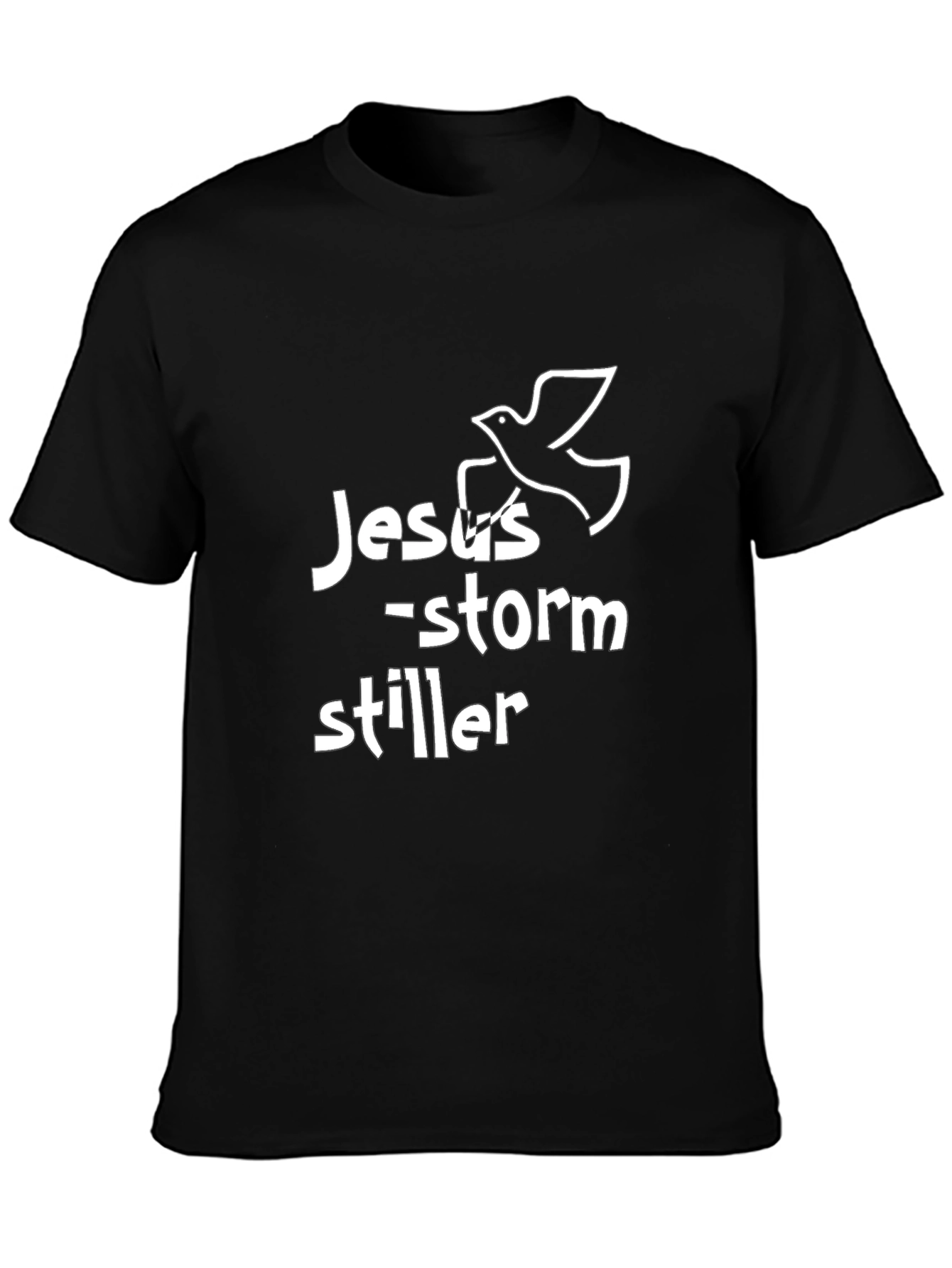 Jesus Storm Stiller Graphic Black T-Shirt
