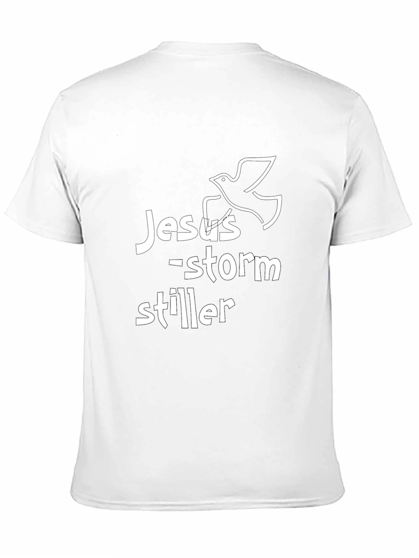Jesus Storm Stiller Graphic Black T-Shirt