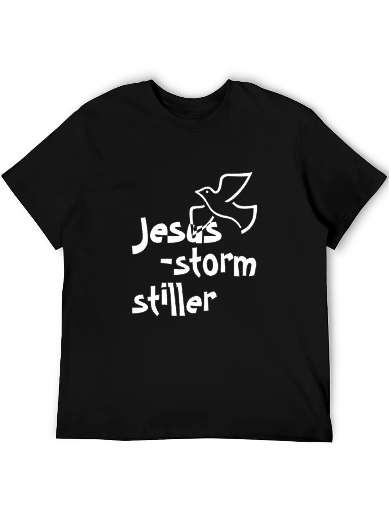 Jesus Storm Stiller Graphic Black T-Shirt