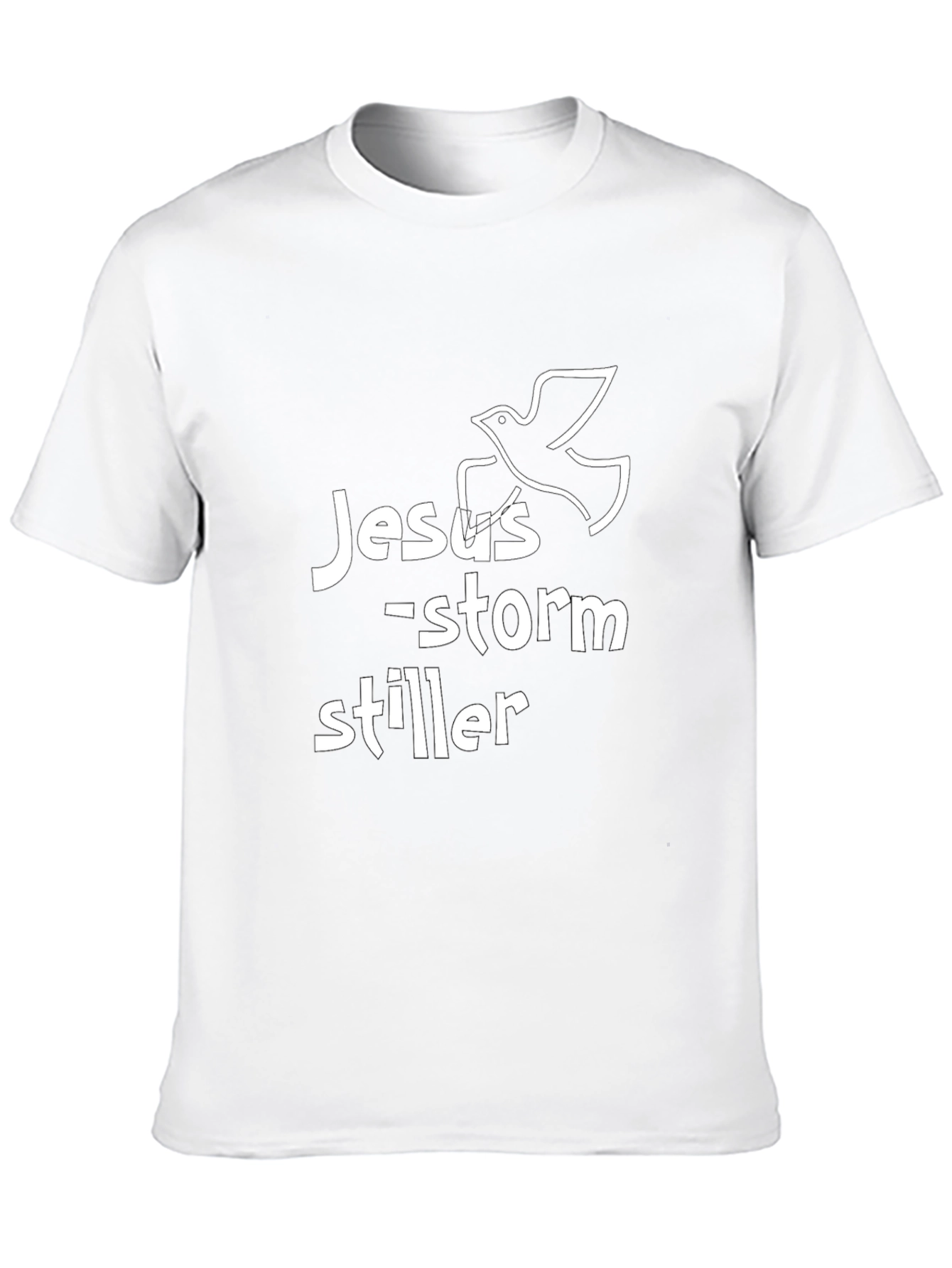 Jesus Storm Stiller Graphic Black T-Shirt