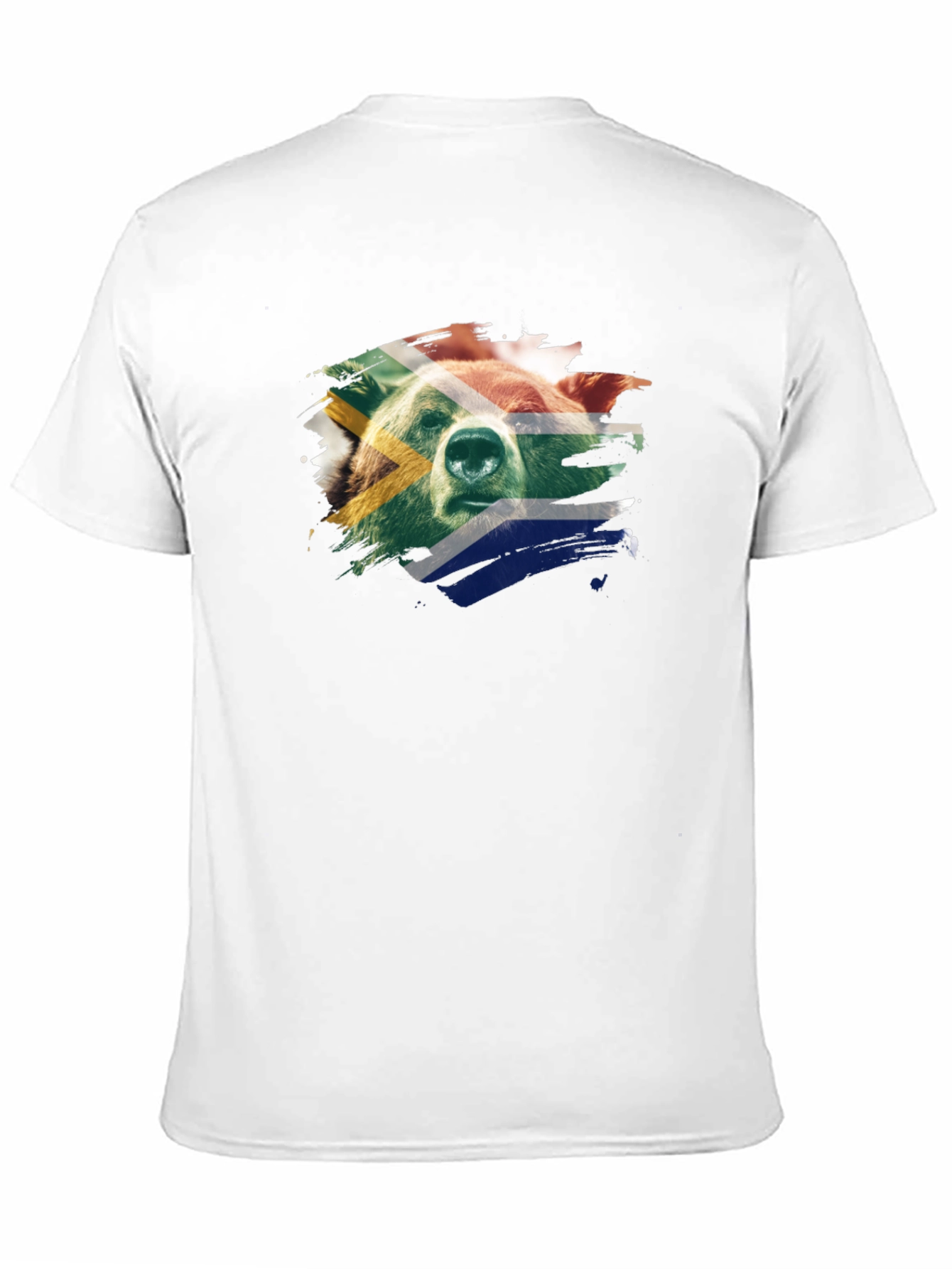 South African Bear Graphic Tee - Black