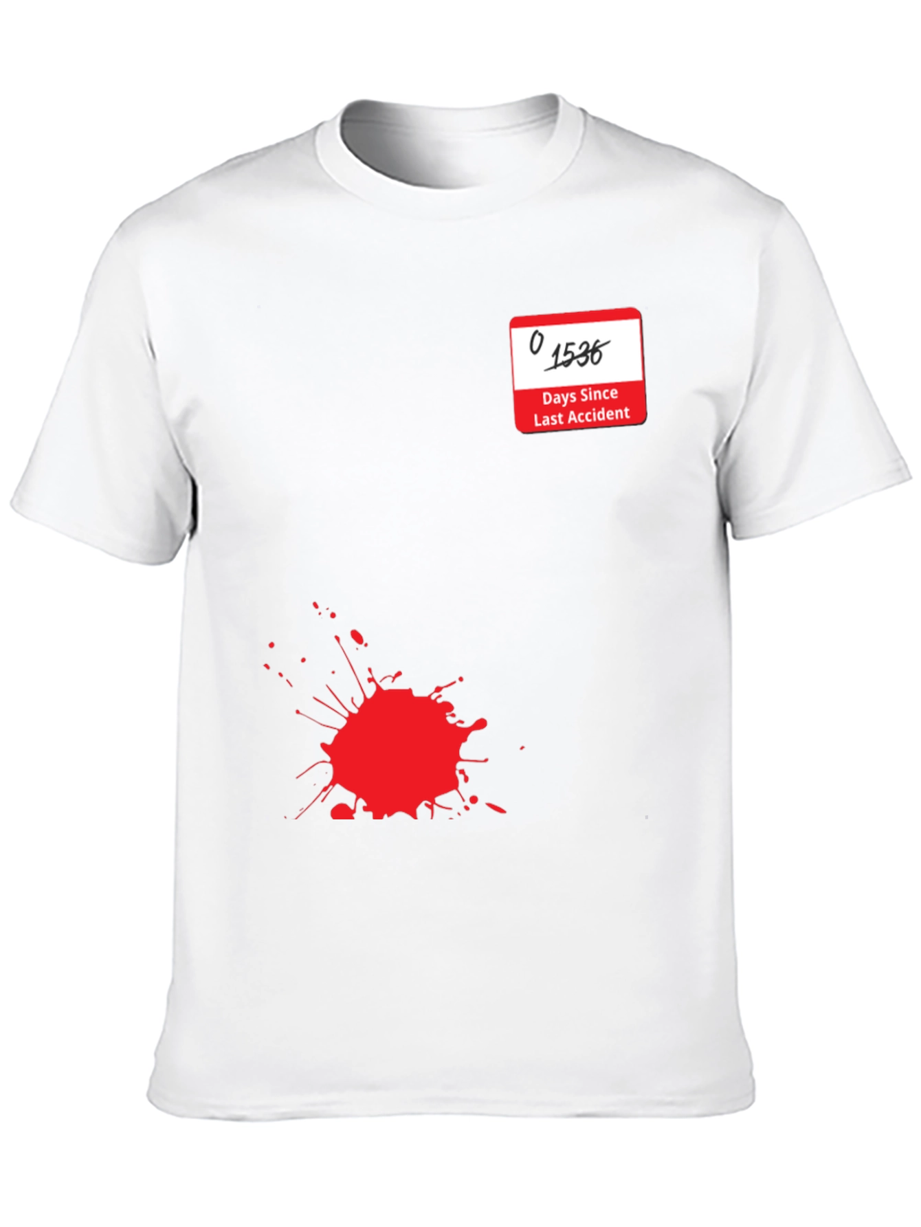 Accident Free Days Graphic Tee - Black