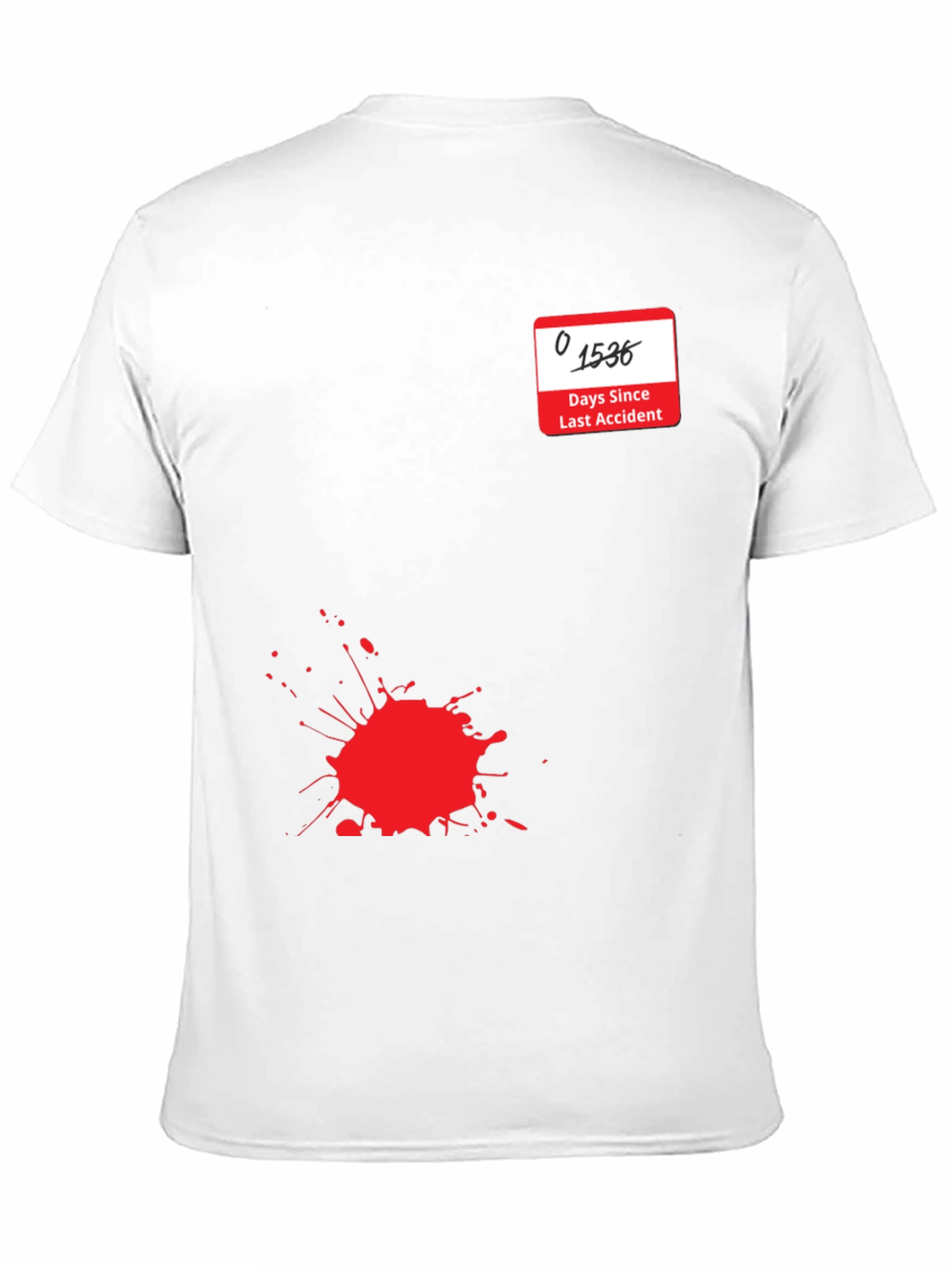 Accident Free Days Graphic Tee - Black