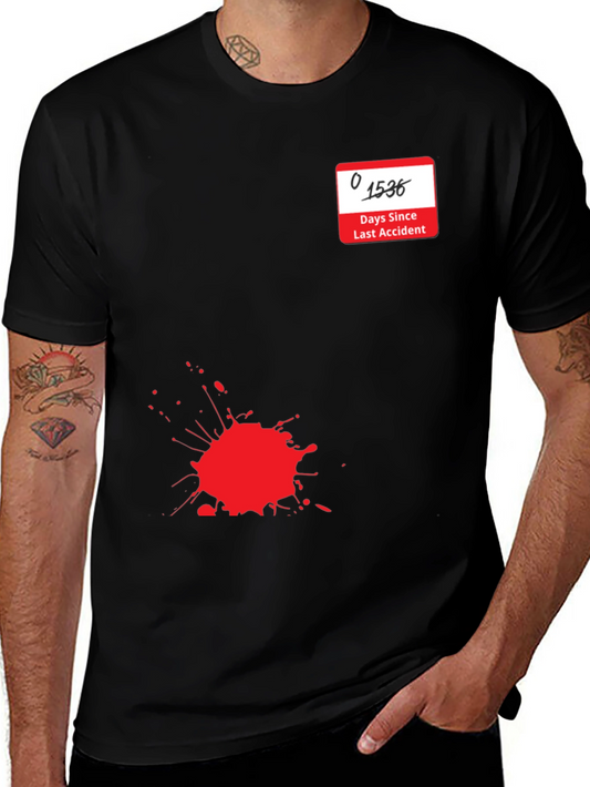Accident Free Days Graphic Tee - Black