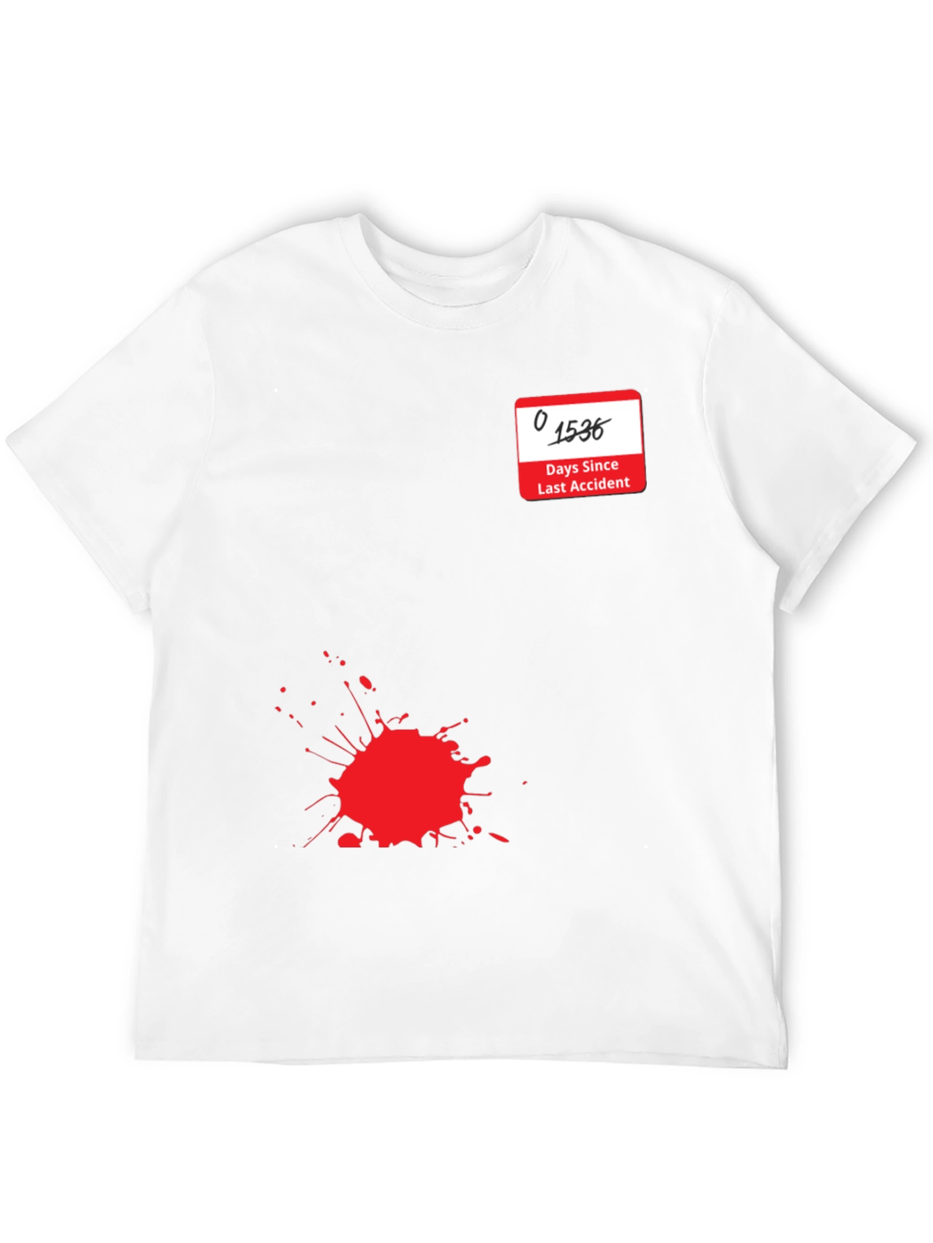 Accident Free Days Graphic Tee - Black