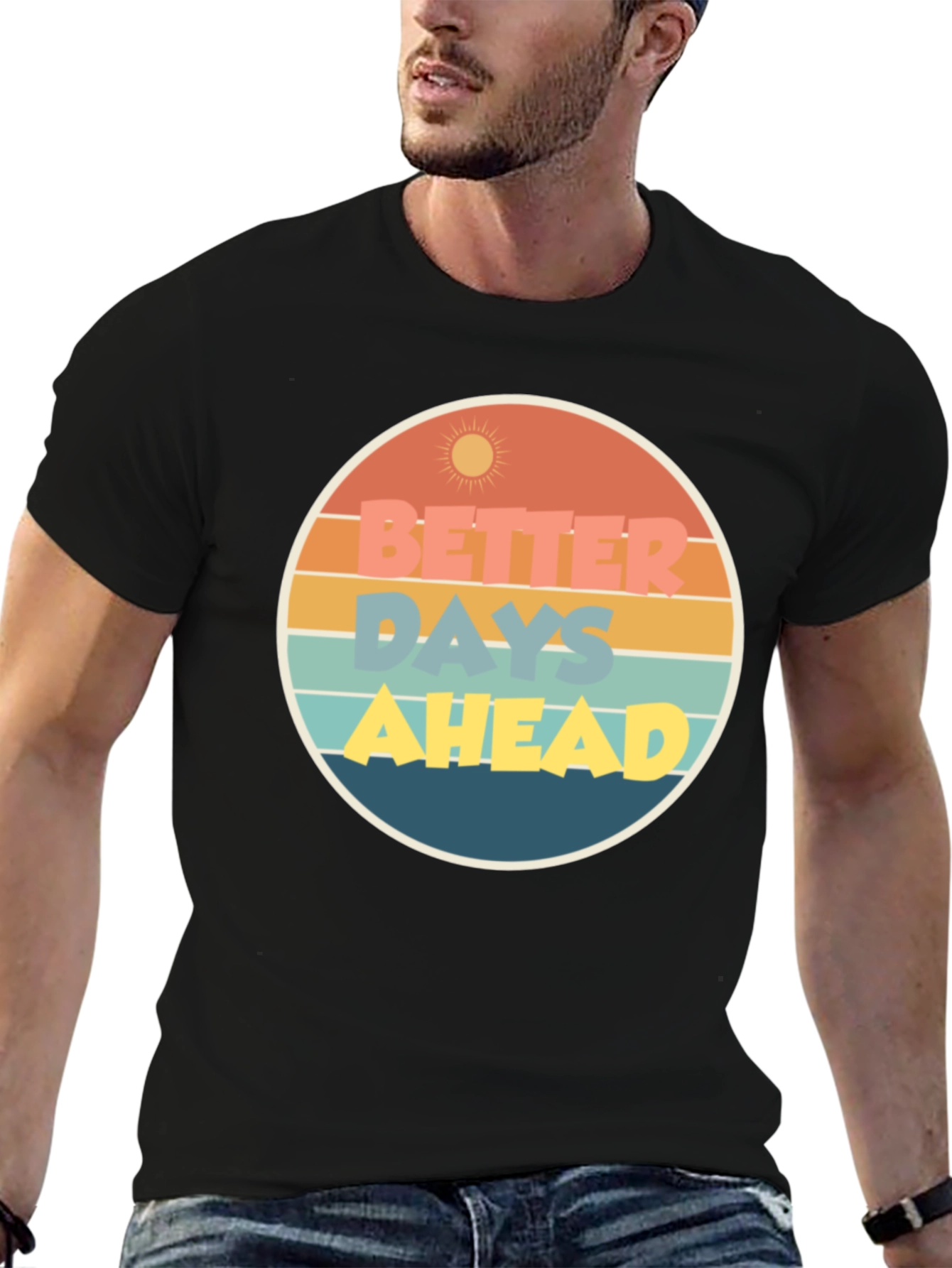 Better Days Ahead Graphic Tee - Retro Style